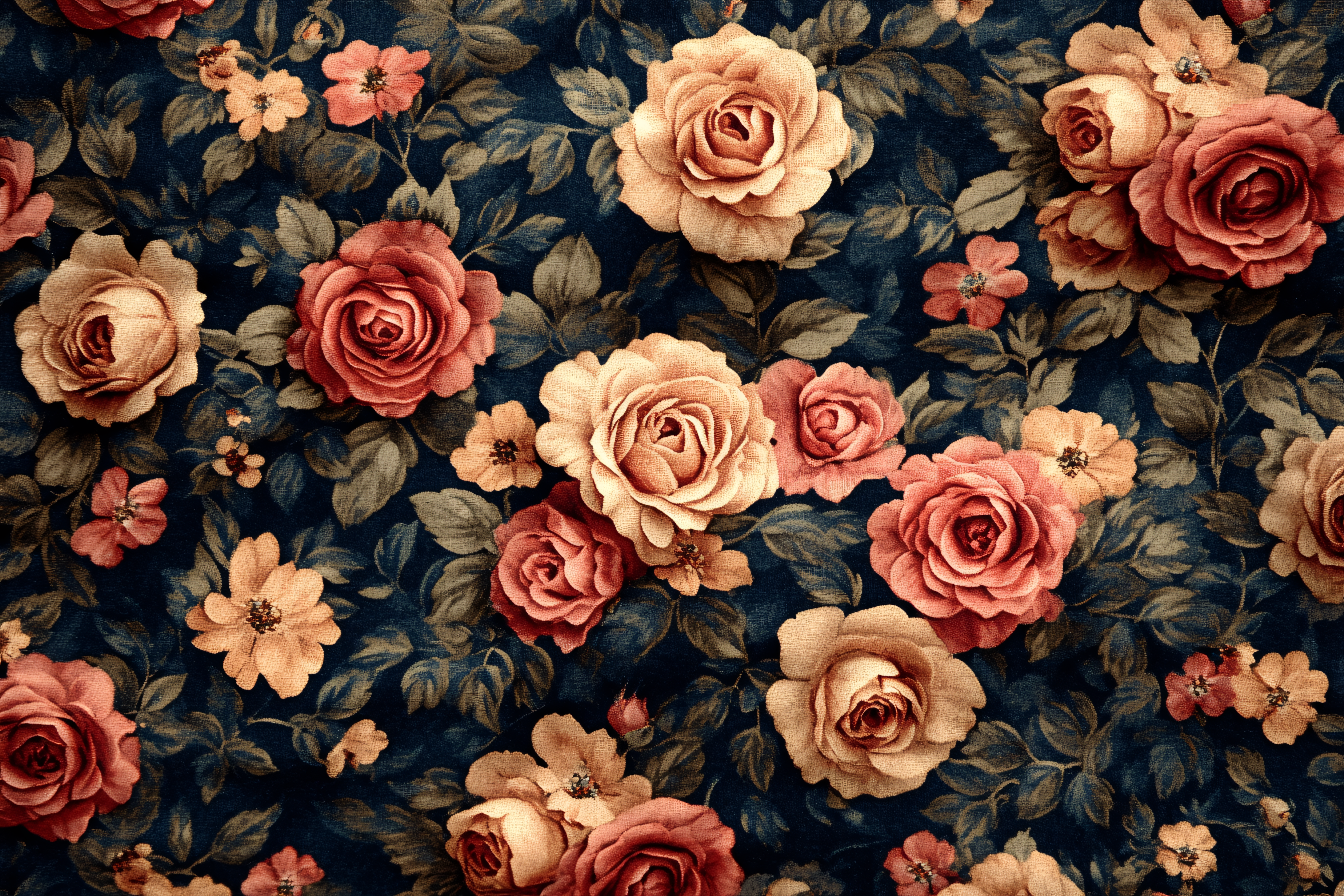 Vintage Rose Floral Pattern