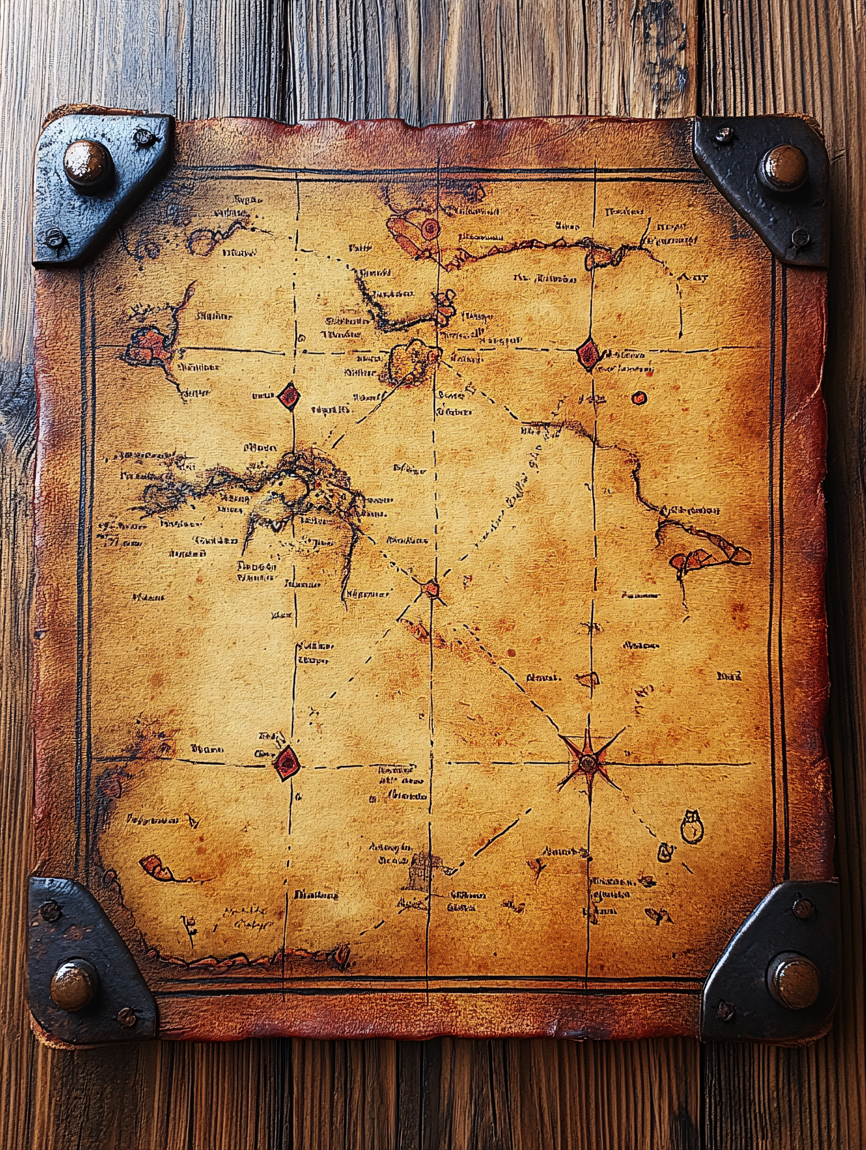 Vintage World Map Illustration