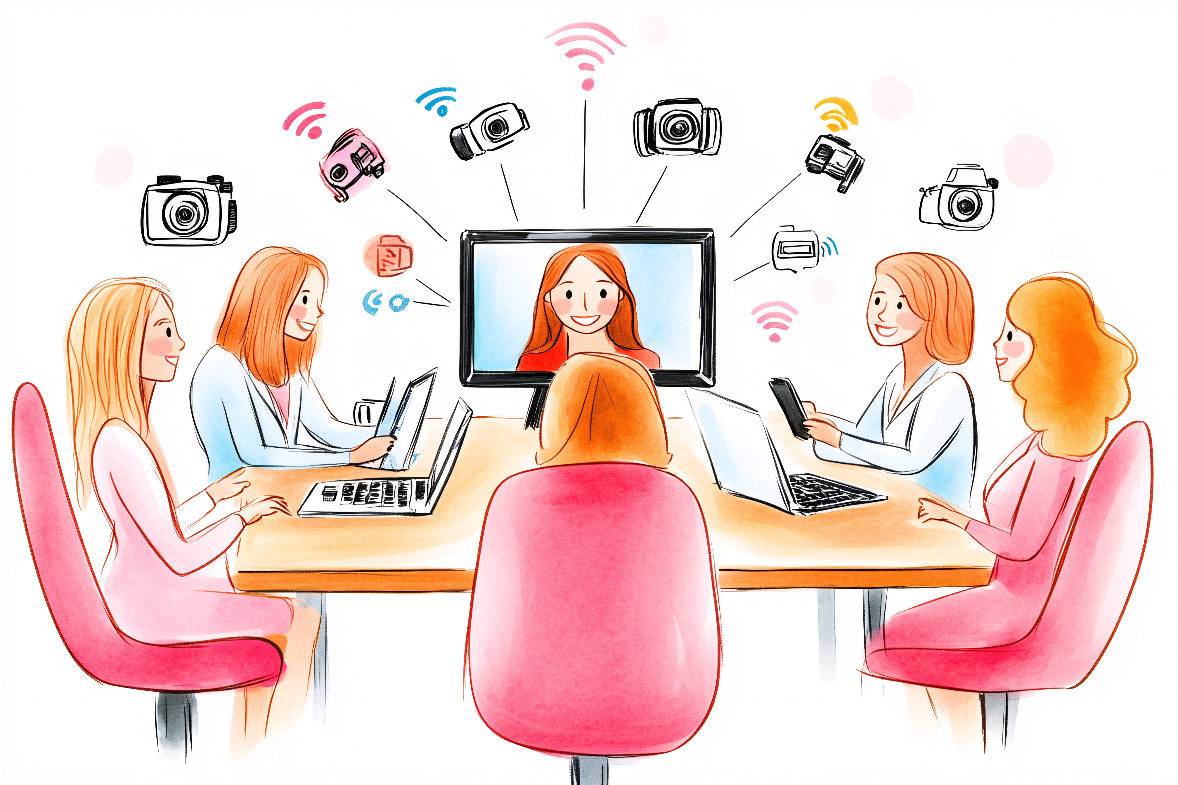 Virtual Meeting Illustration