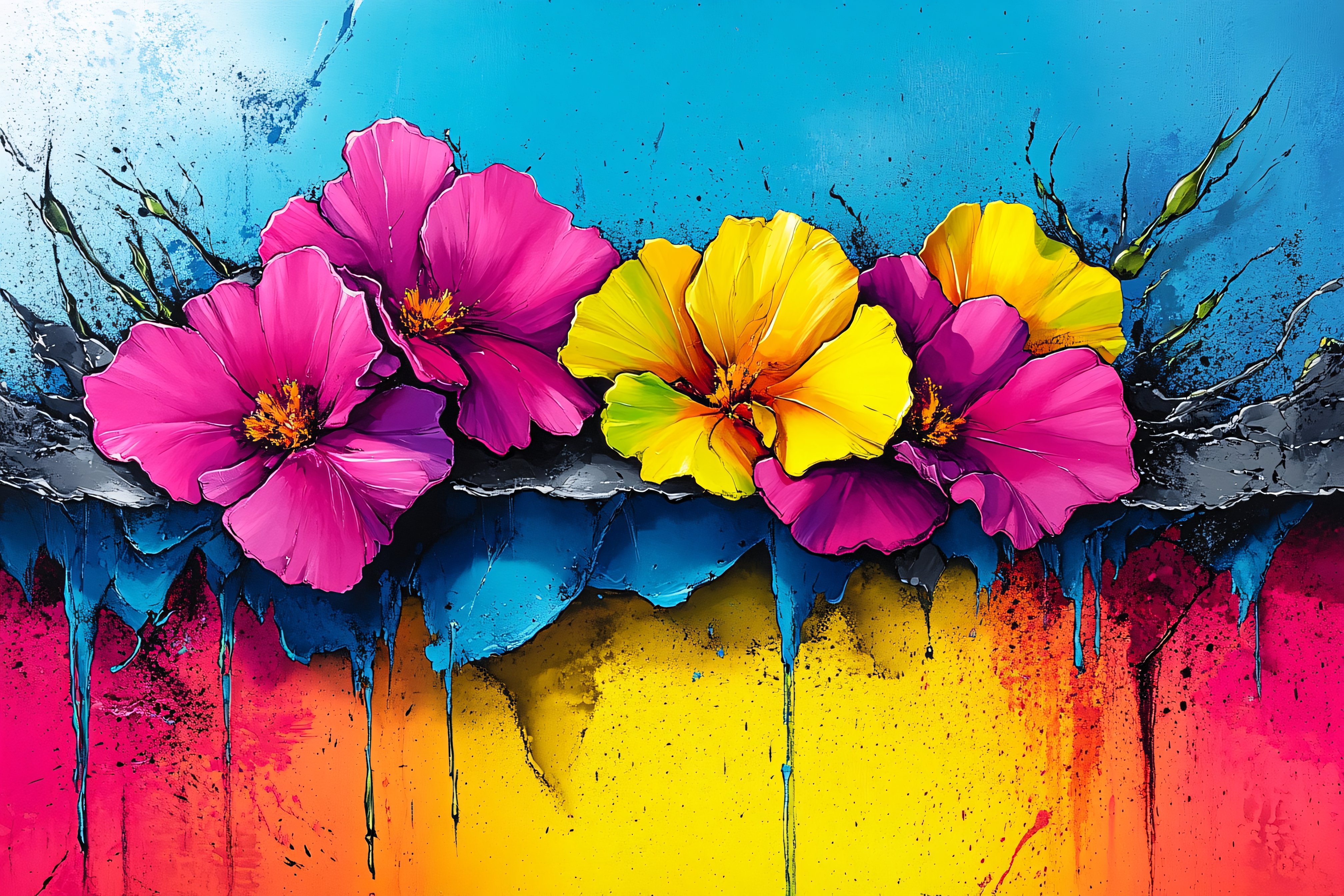 Vivid Floral Burst