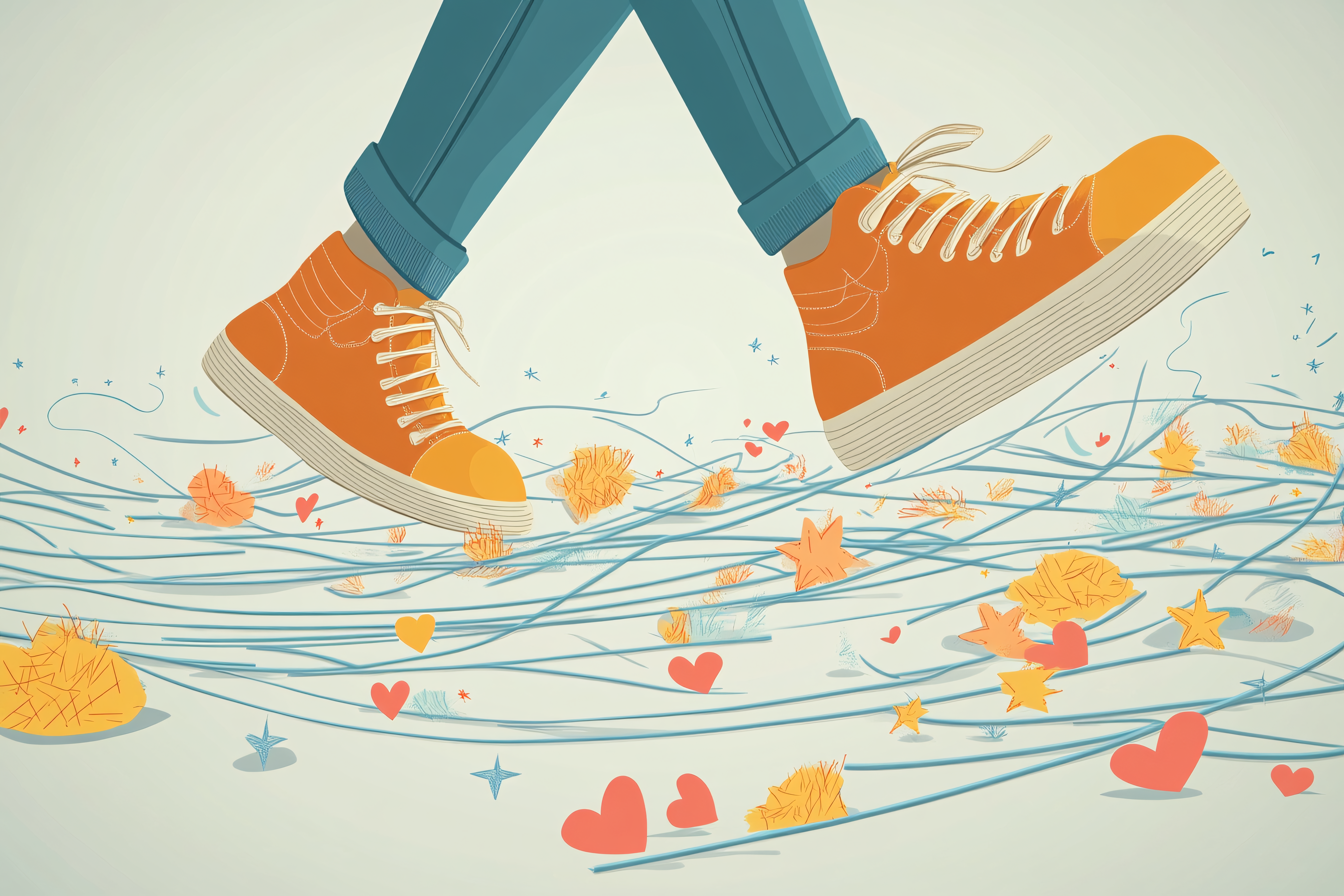 Walking Through Happiness