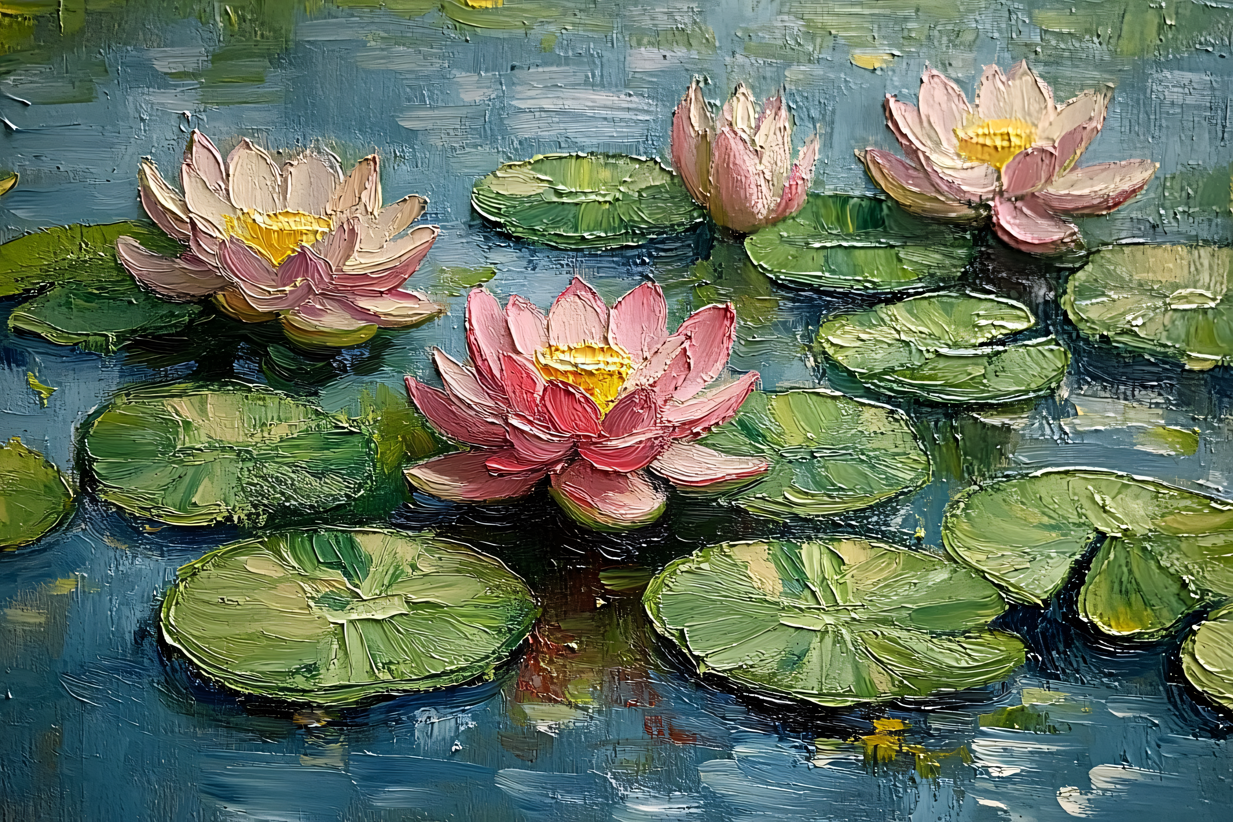 Water Lilies in Bloom
