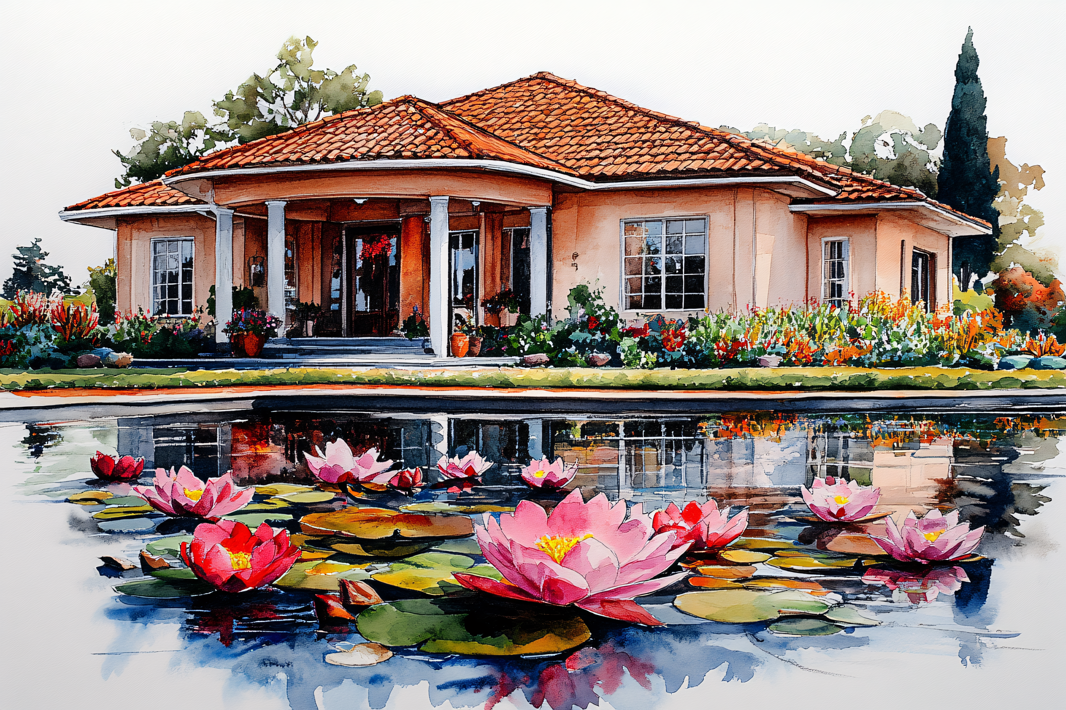 Water Lily Pond House