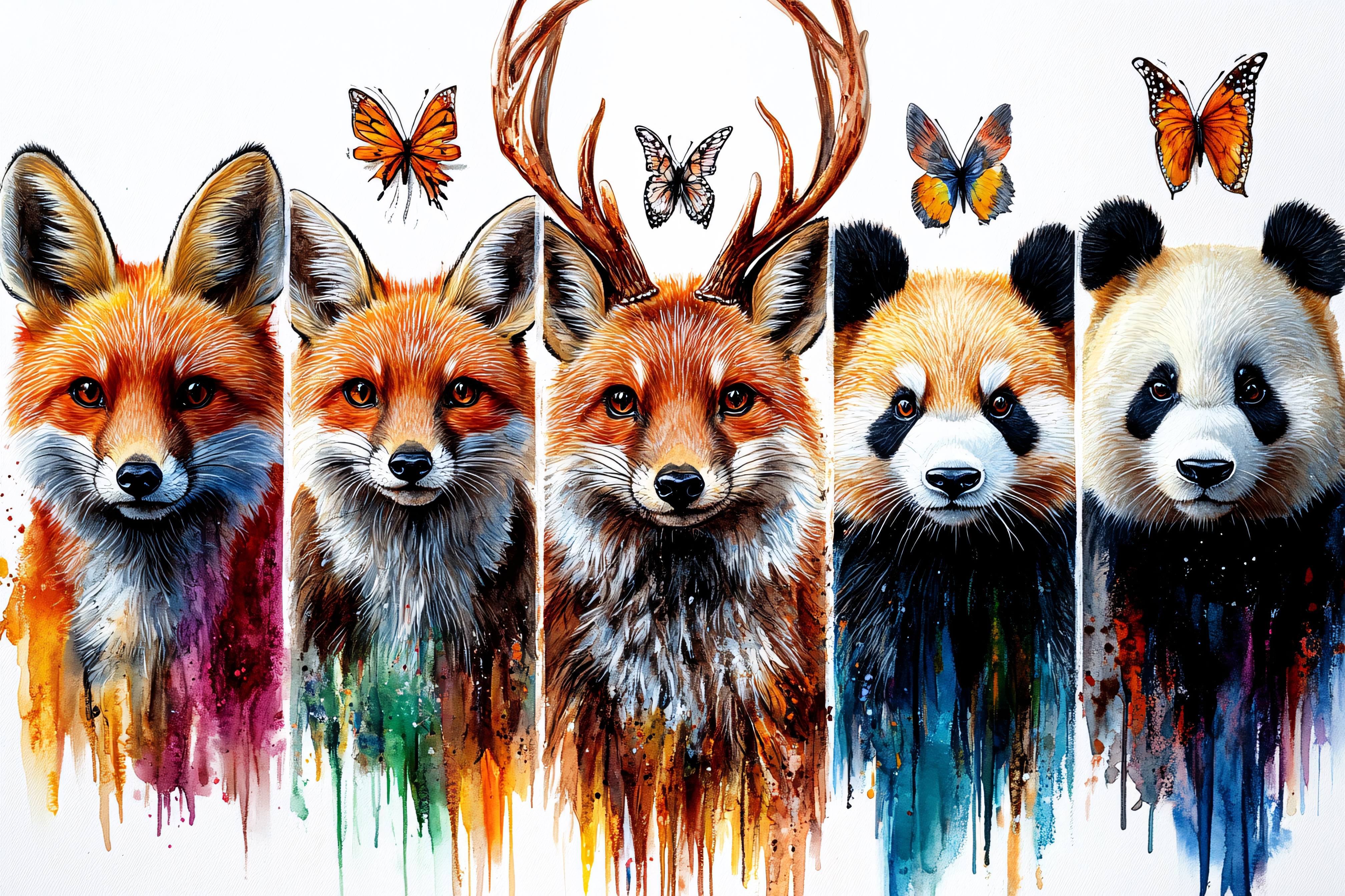 Watercolor Animal Portraits
