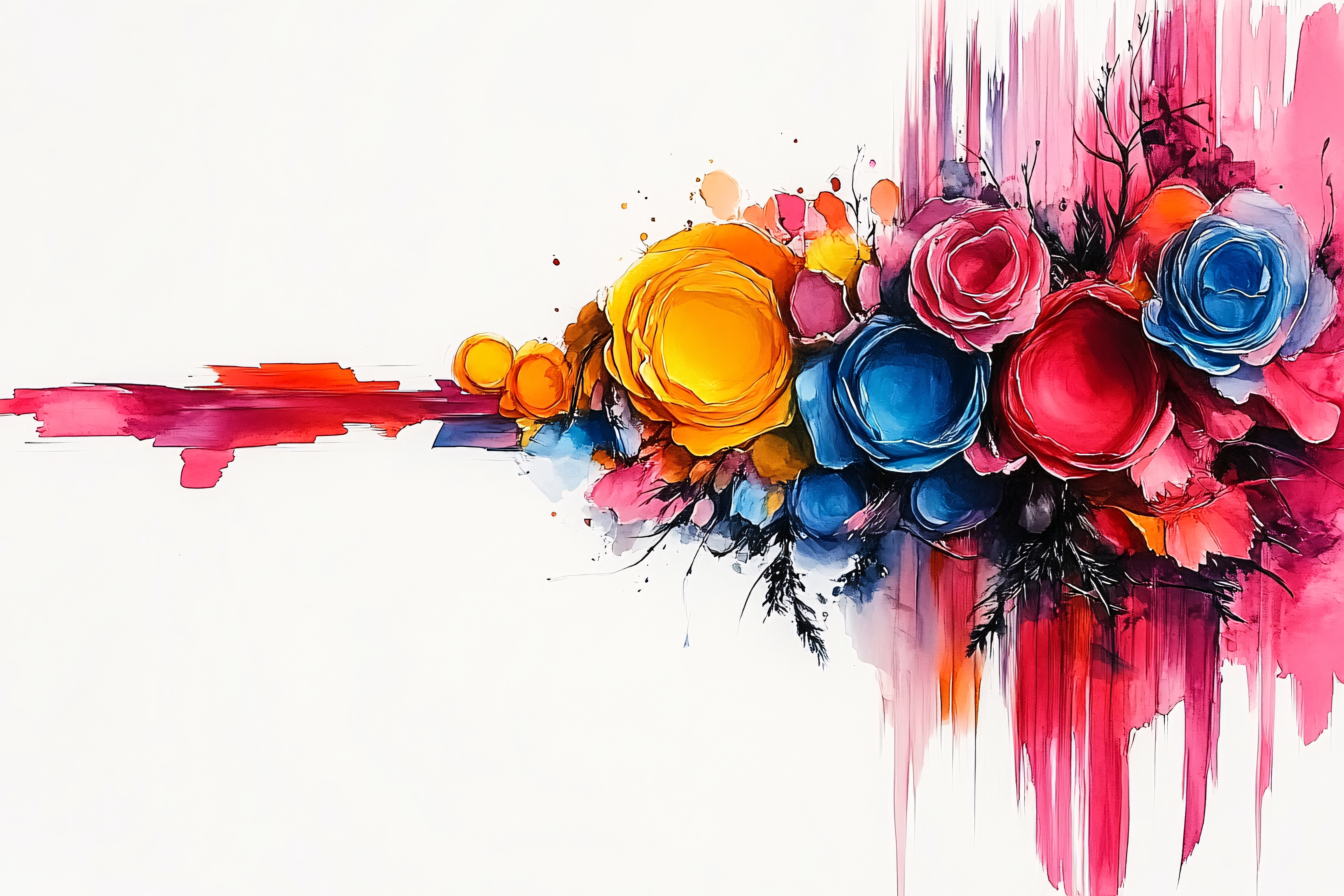 Watercolor Roses