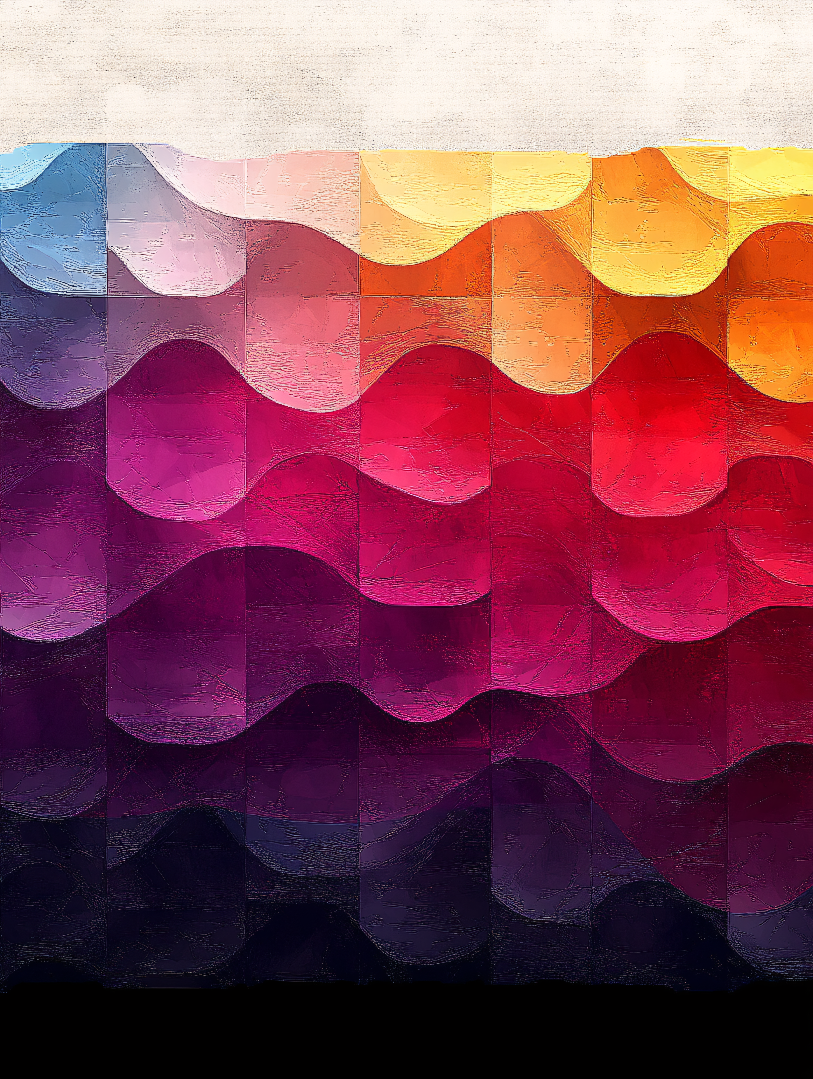 Wavy Color Spectrum Tiles