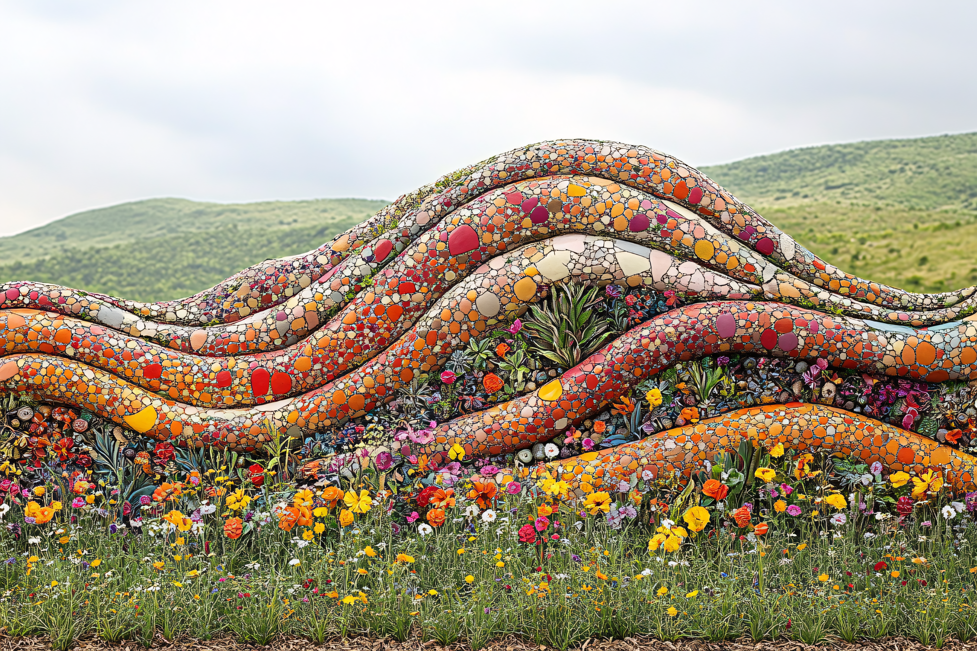Wavy Mosaic Garden