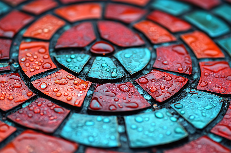 Wet Mosaic Tiles