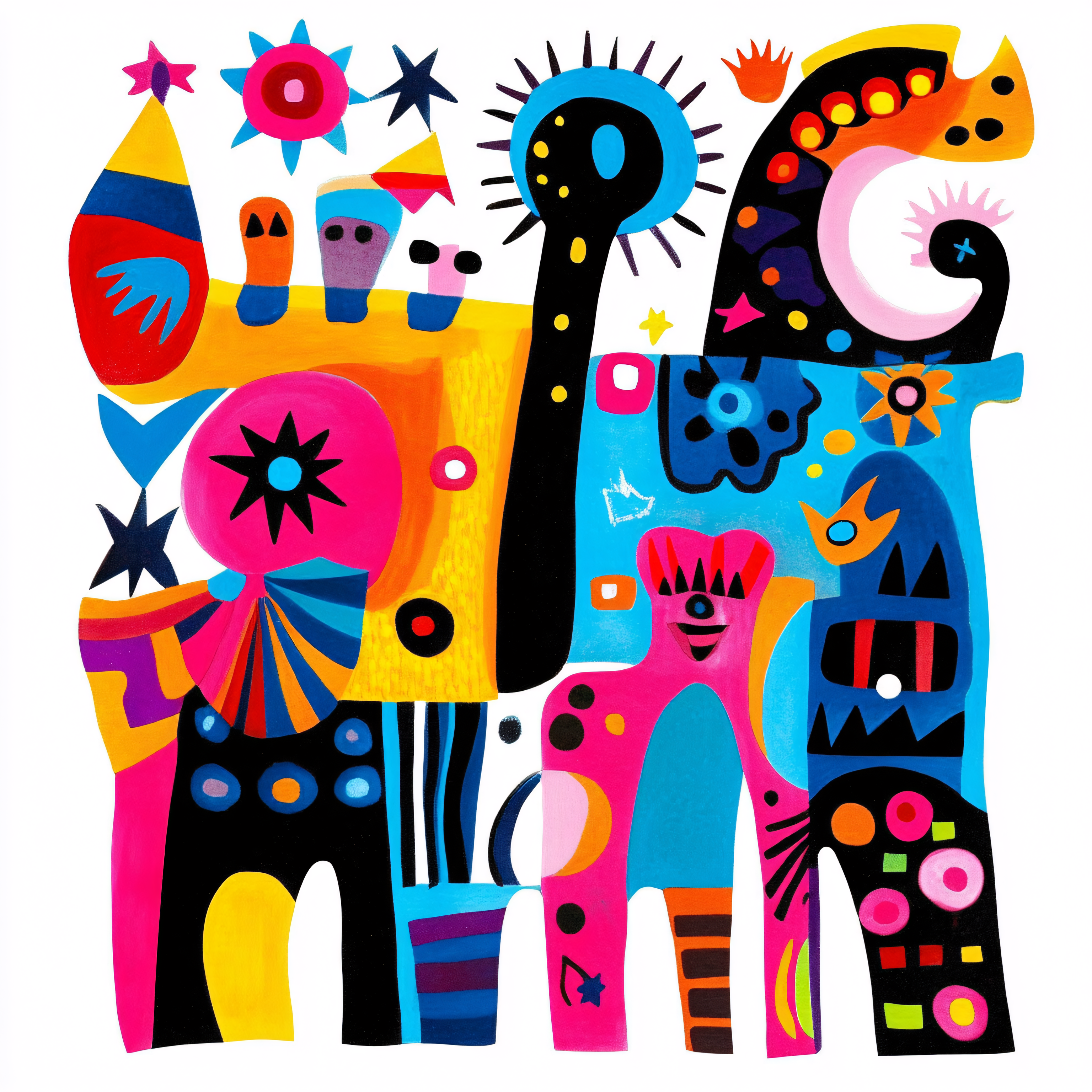 Whimsical Abstract Figures