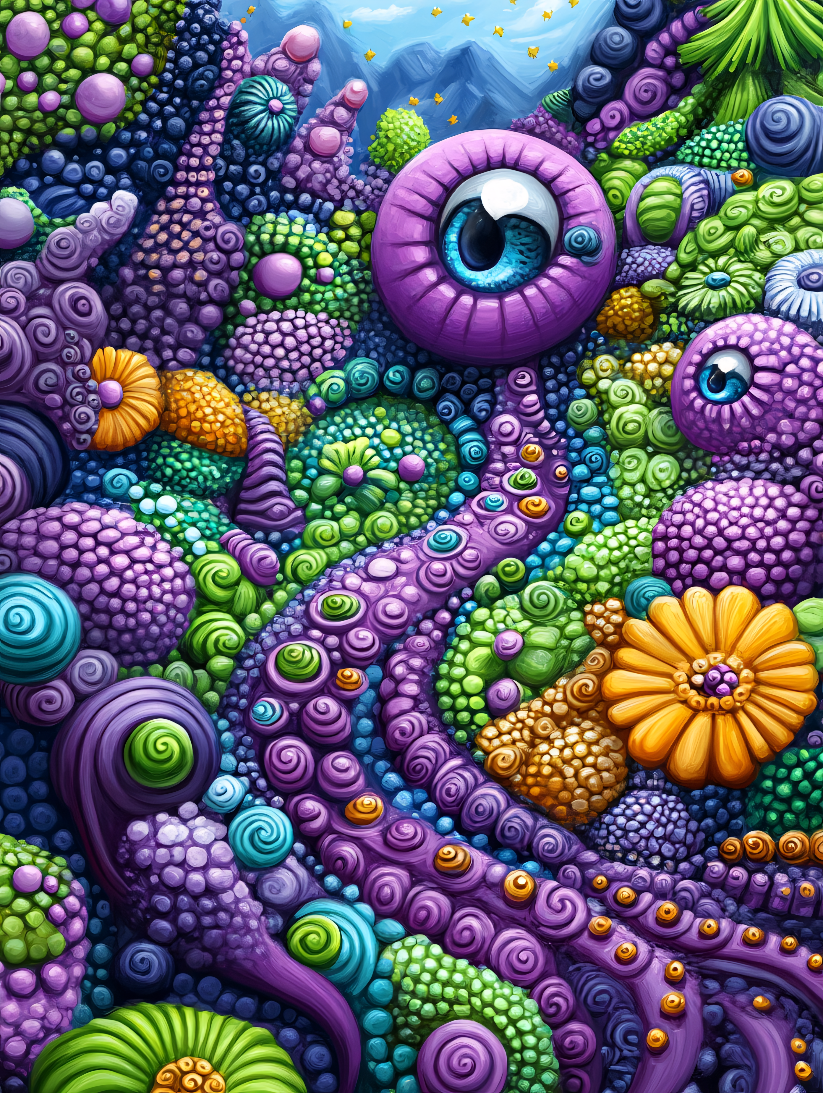Whimsical Eyeball Garden
