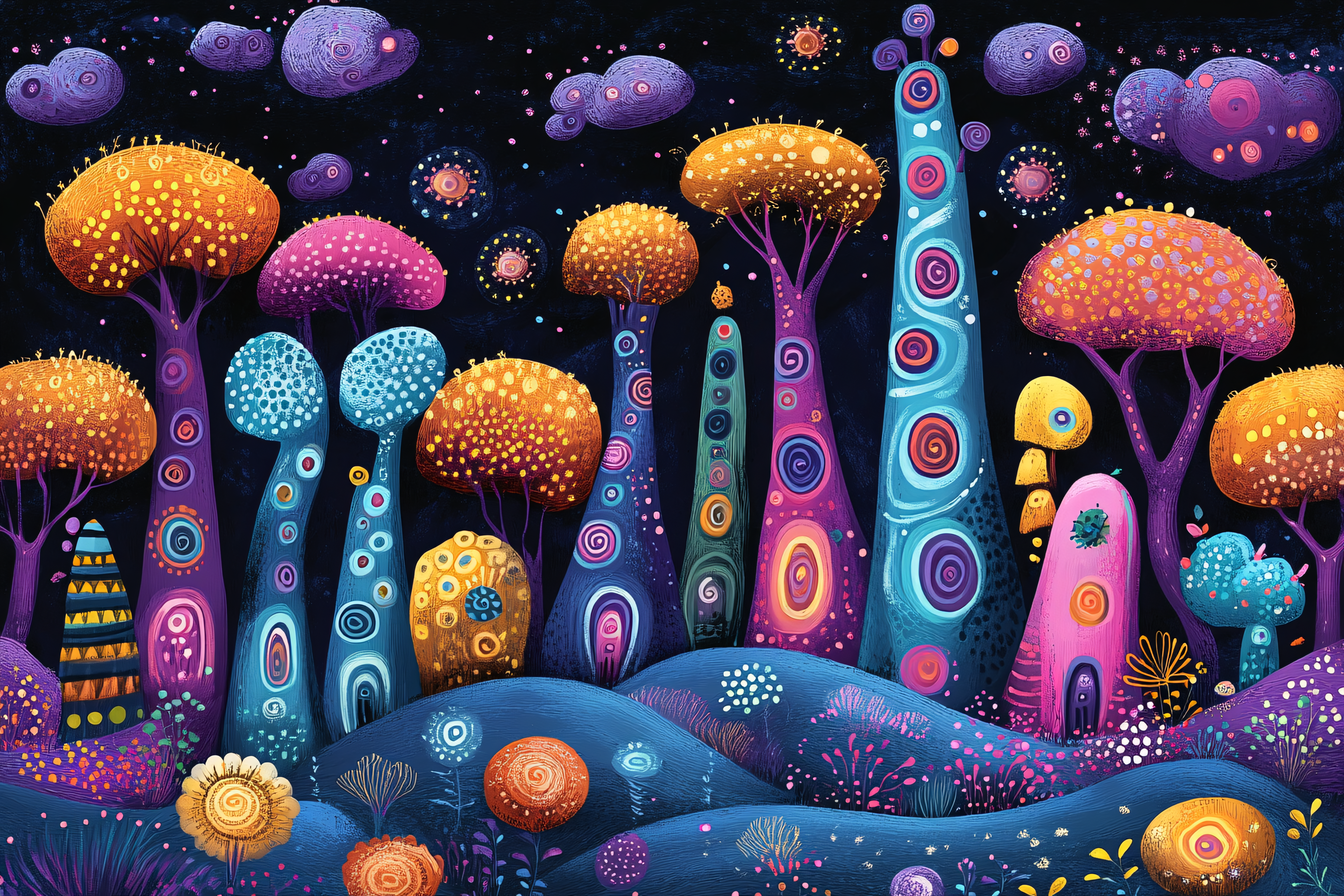 Whimsical Fantasy Forest
