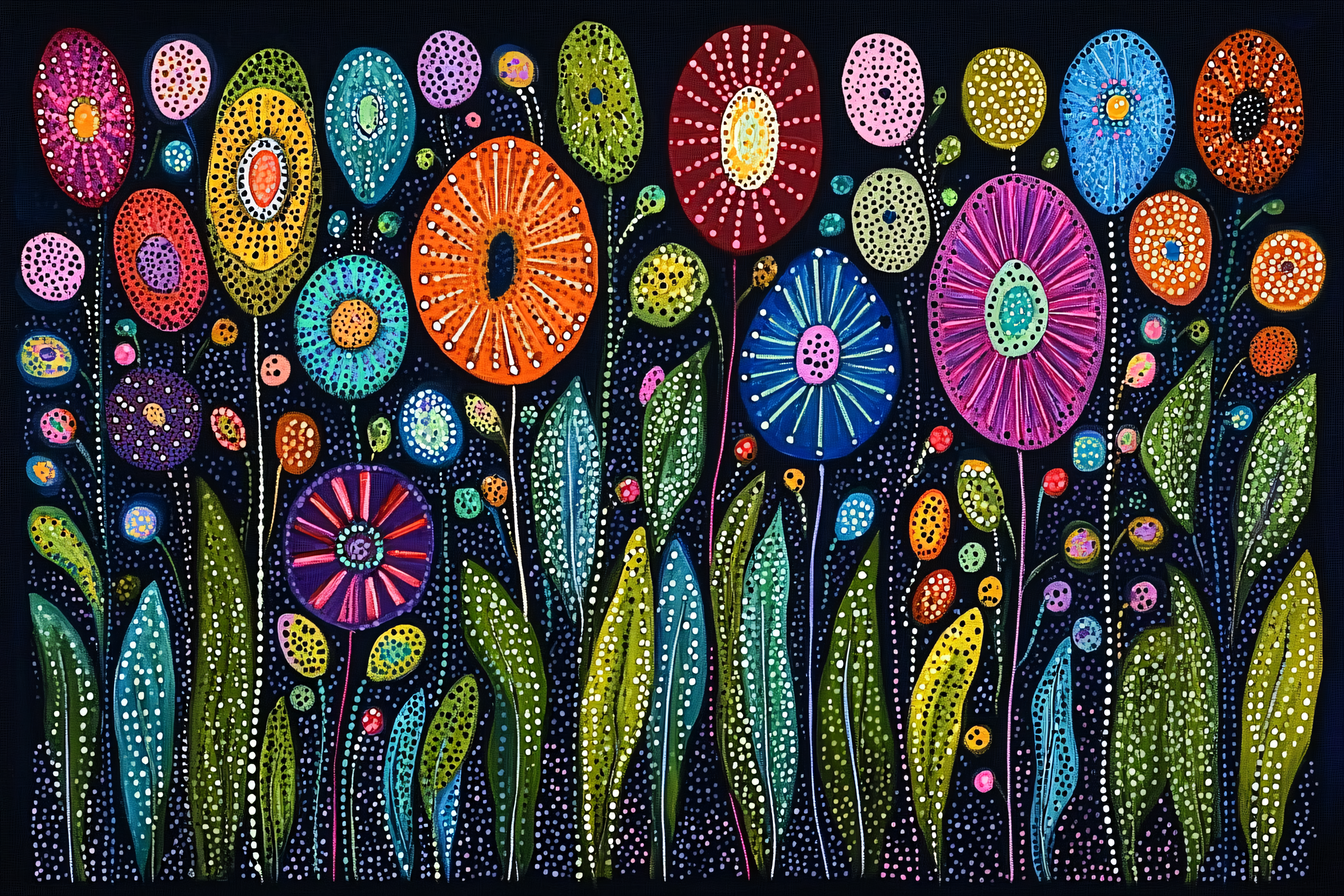 Whimsical Floral Garden