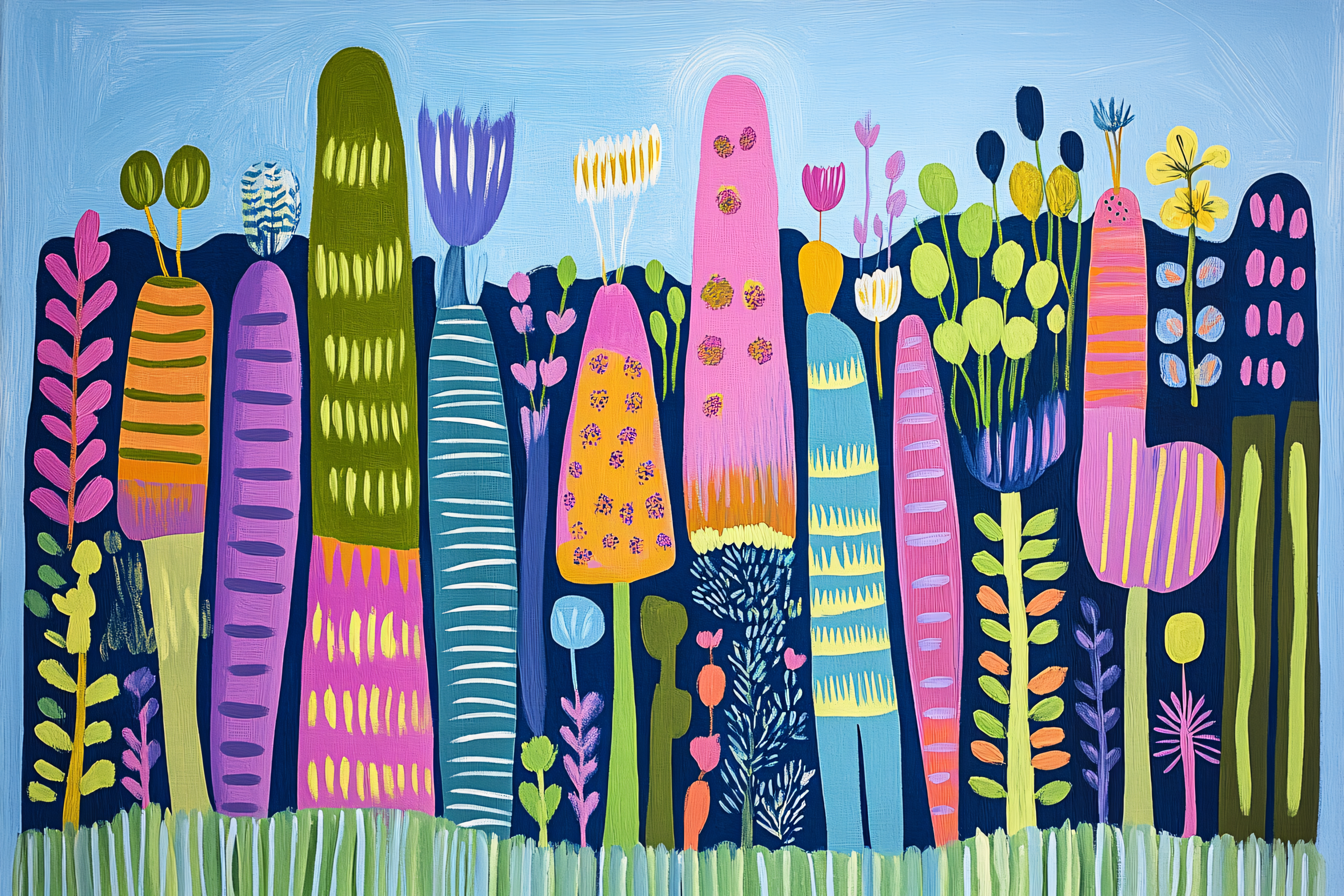 Whimsical Floral Garden