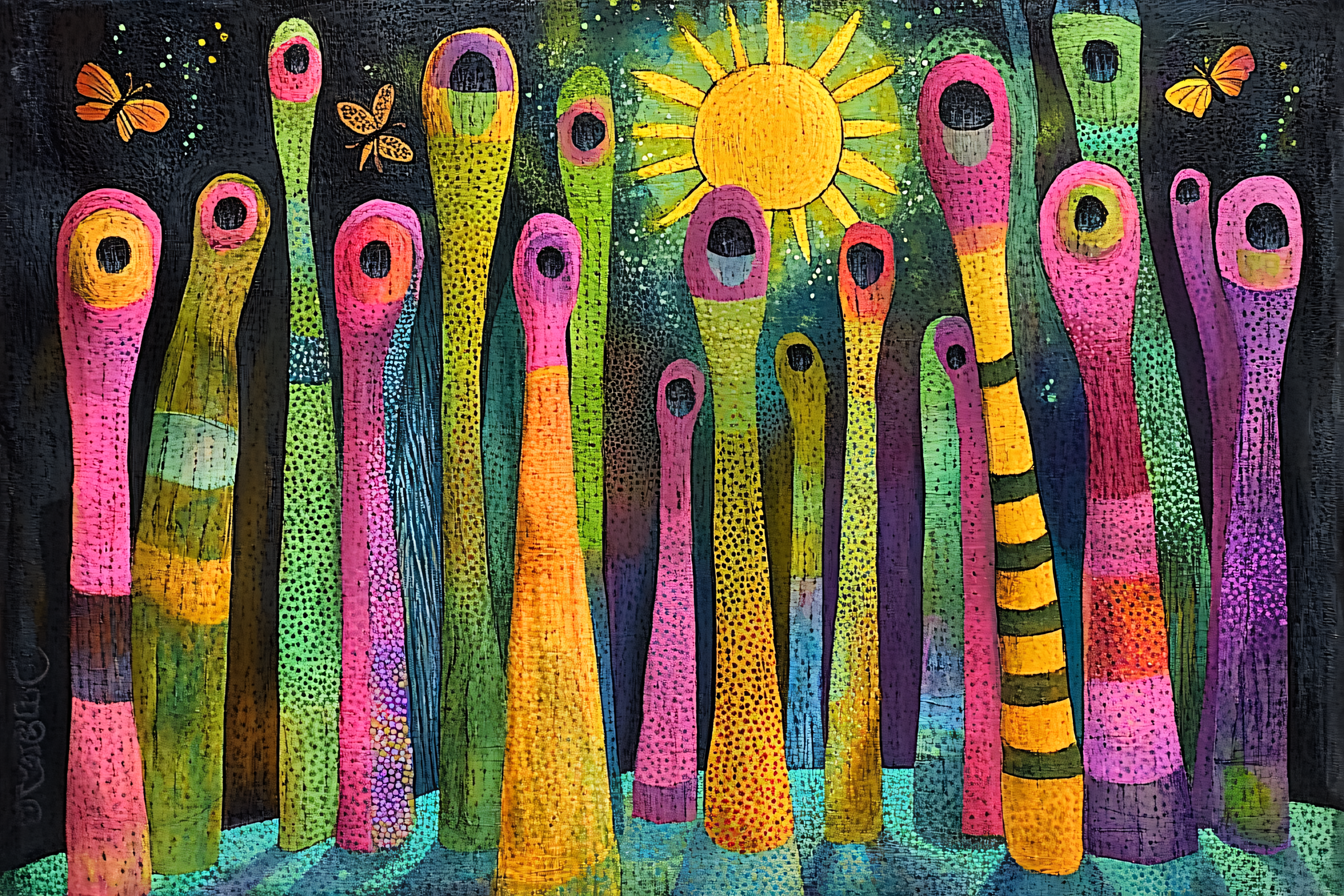 Whimsical Garden Under The Sun