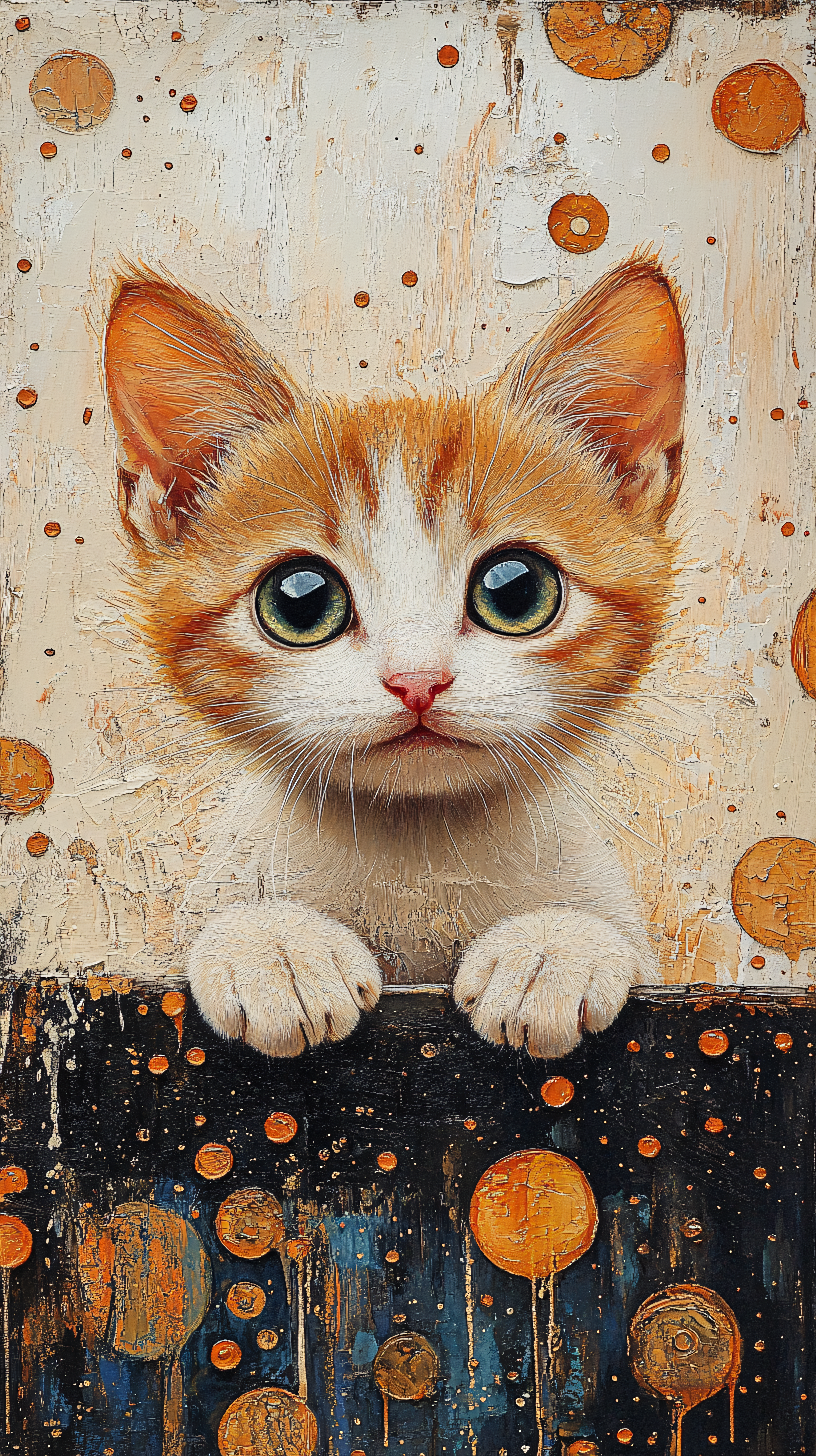 Whimsical Kitten Portrait