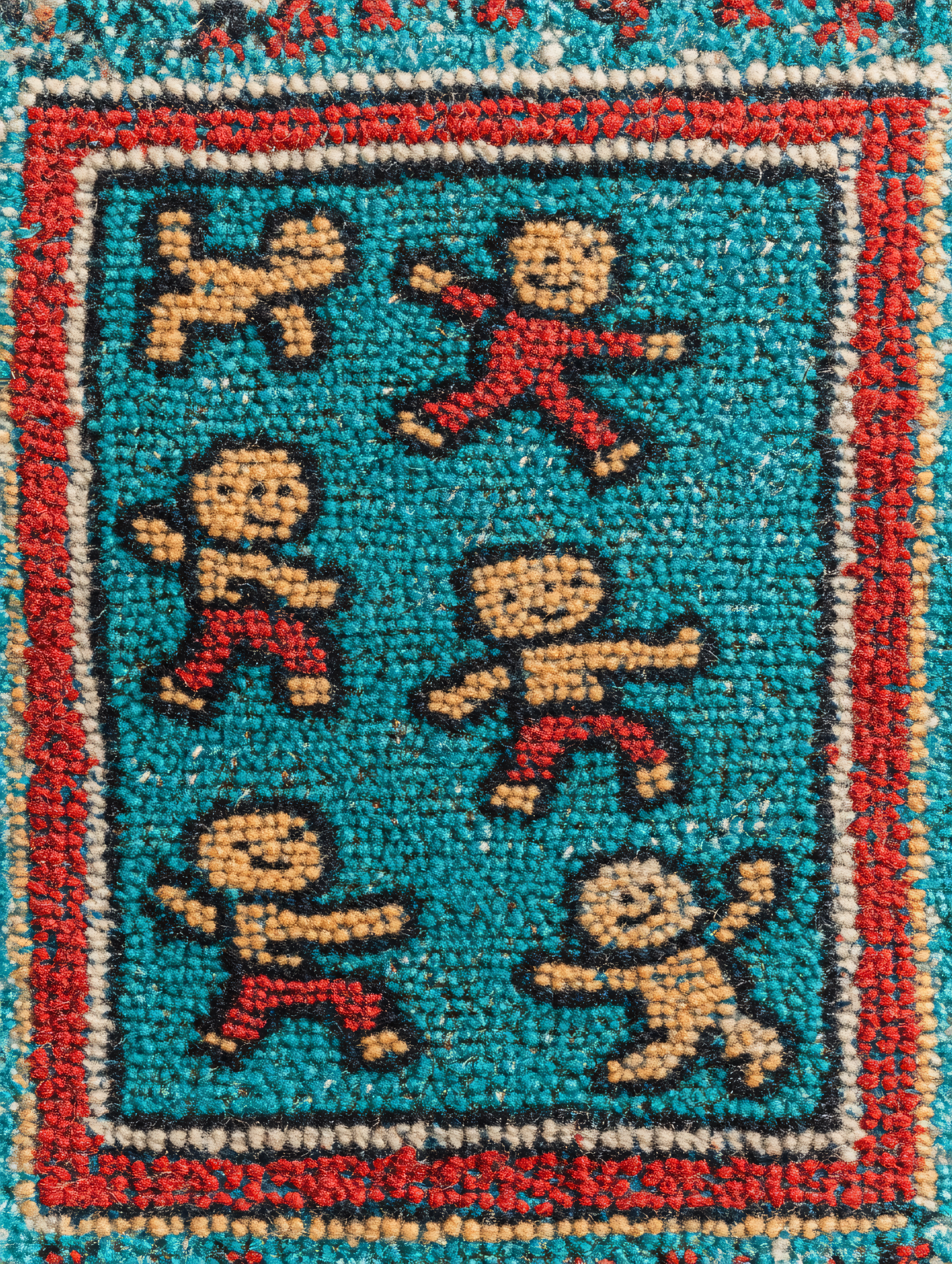 Whimsical Rug With Figures