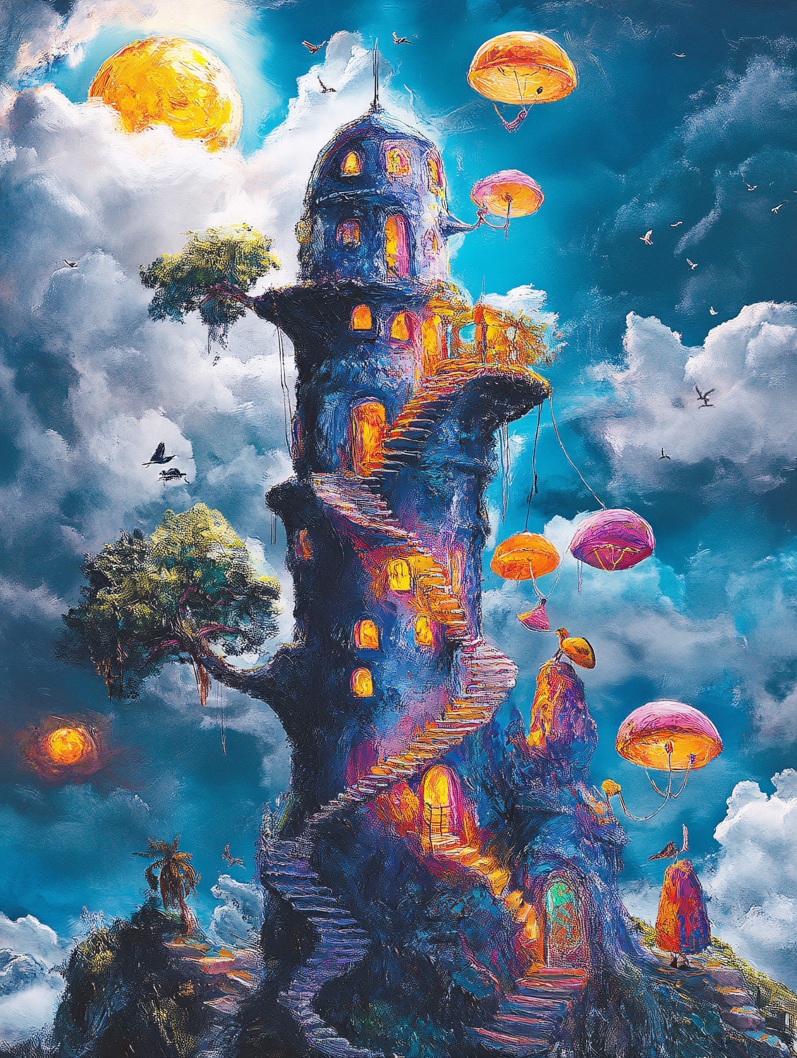 Whimsical Tower Dreamscape
