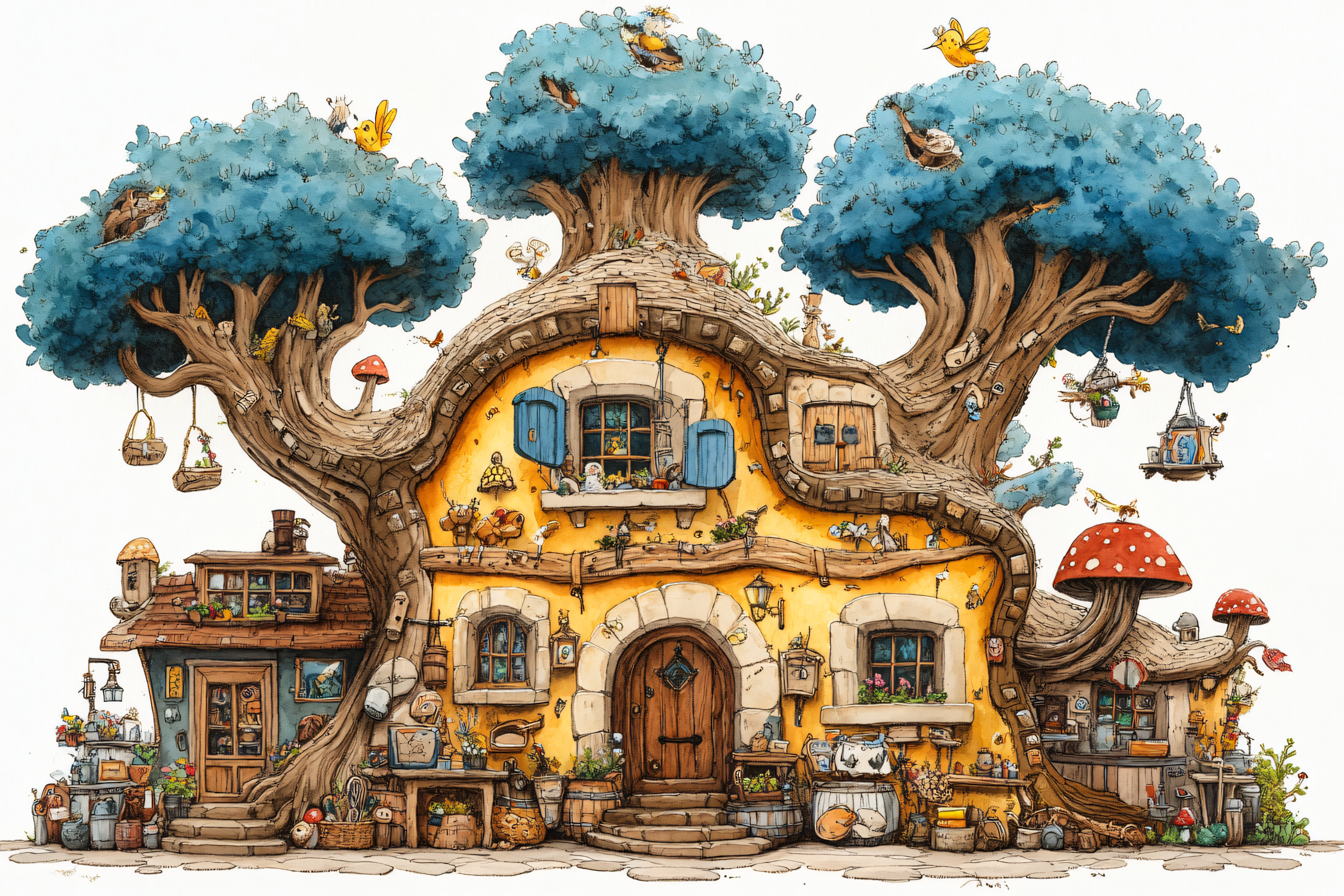 Whimsical Treehouse Cottage