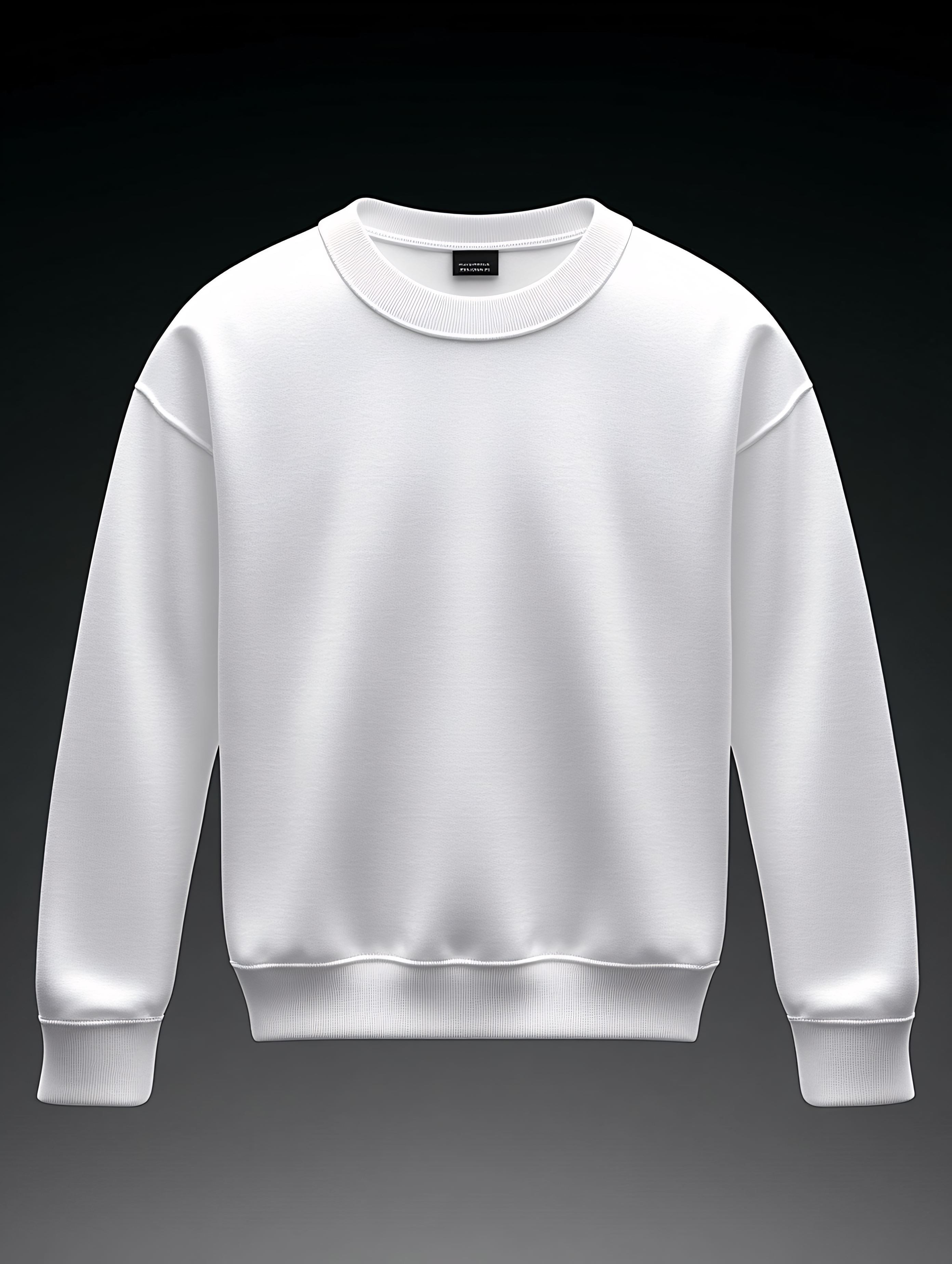 White Crewneck Sweatshirt Mockup