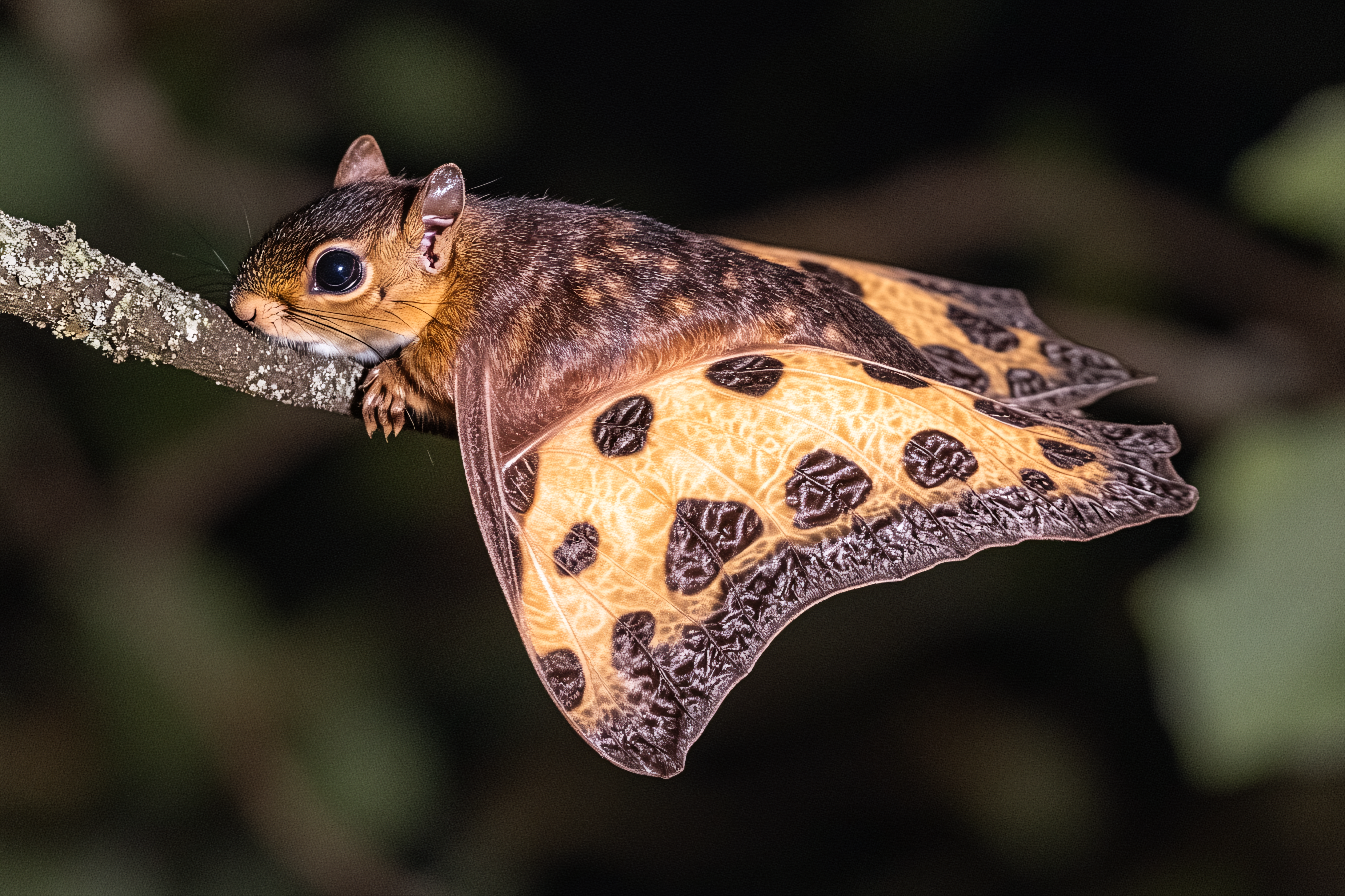 Winged Northern Flying Squirrel