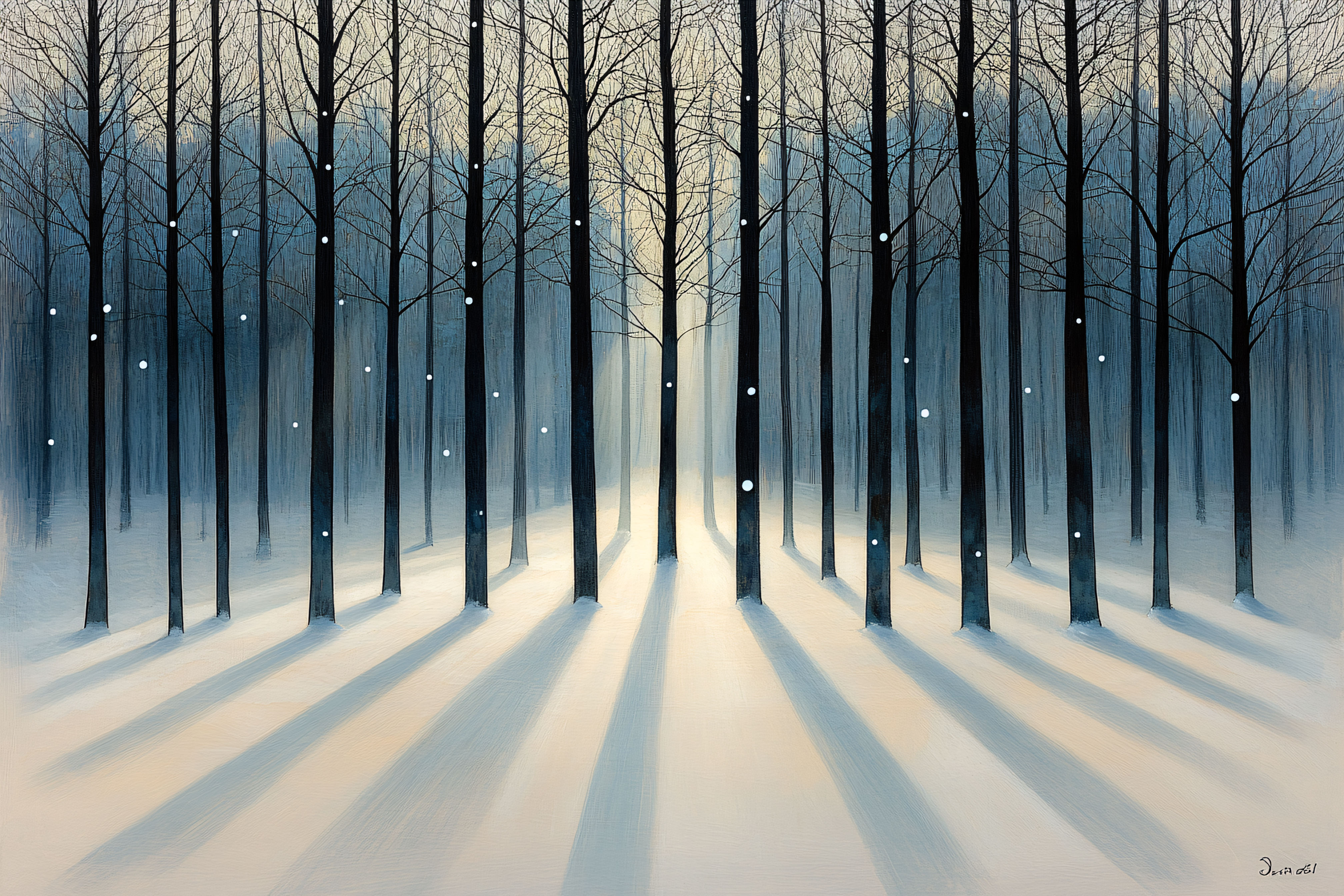 Winter Forest Scene