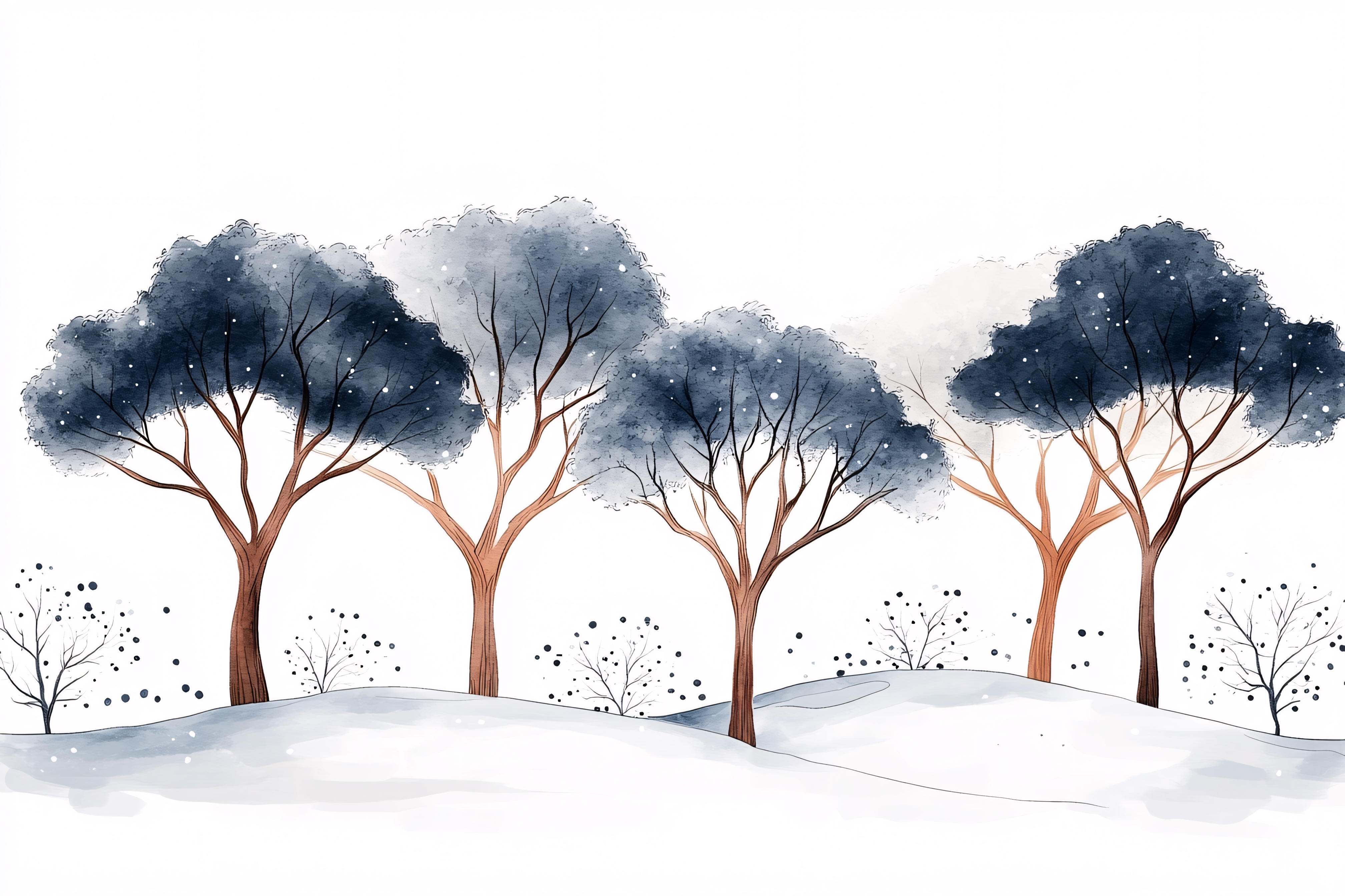 Winter Forest Scene