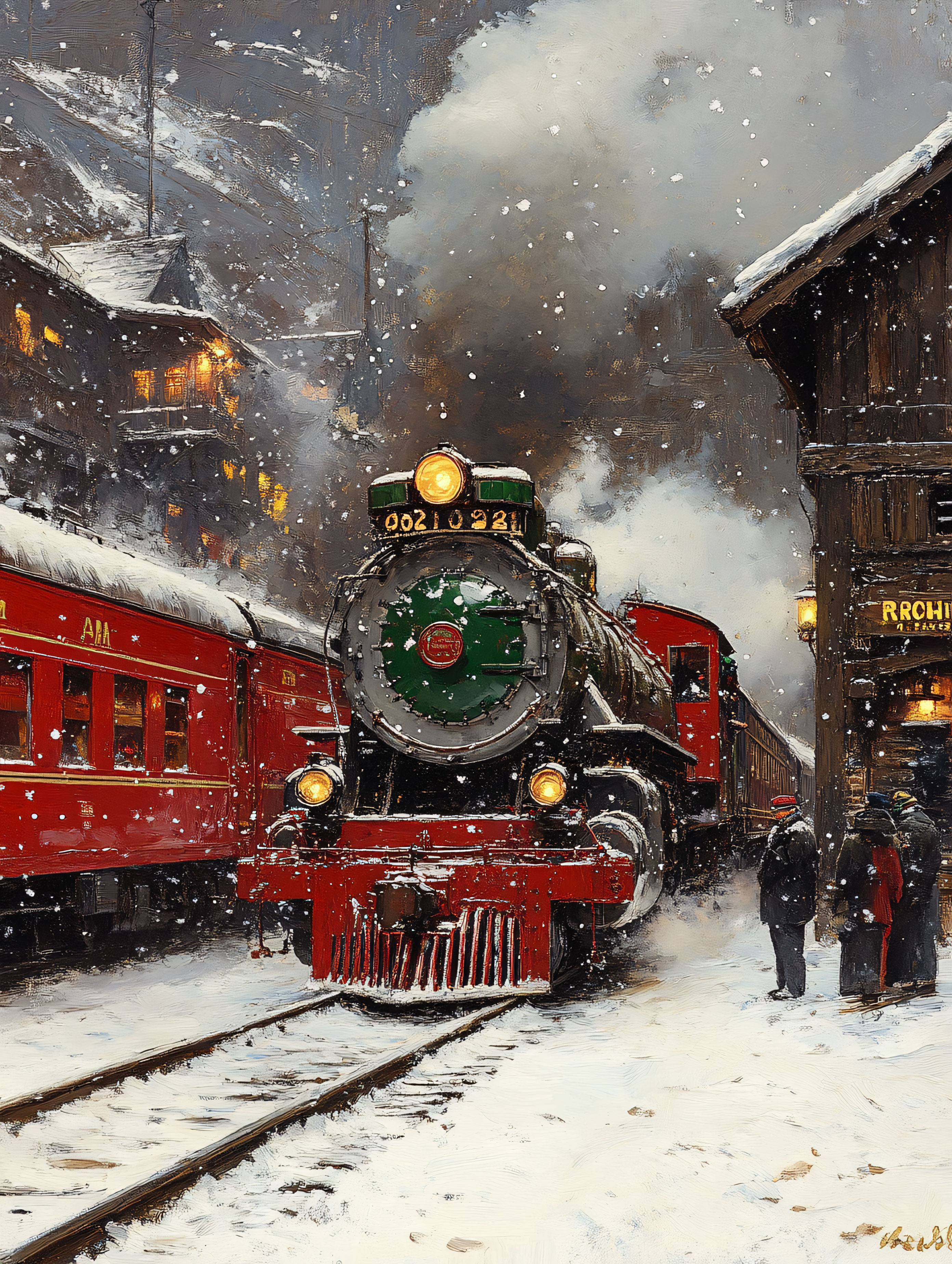 Winter Train Journey