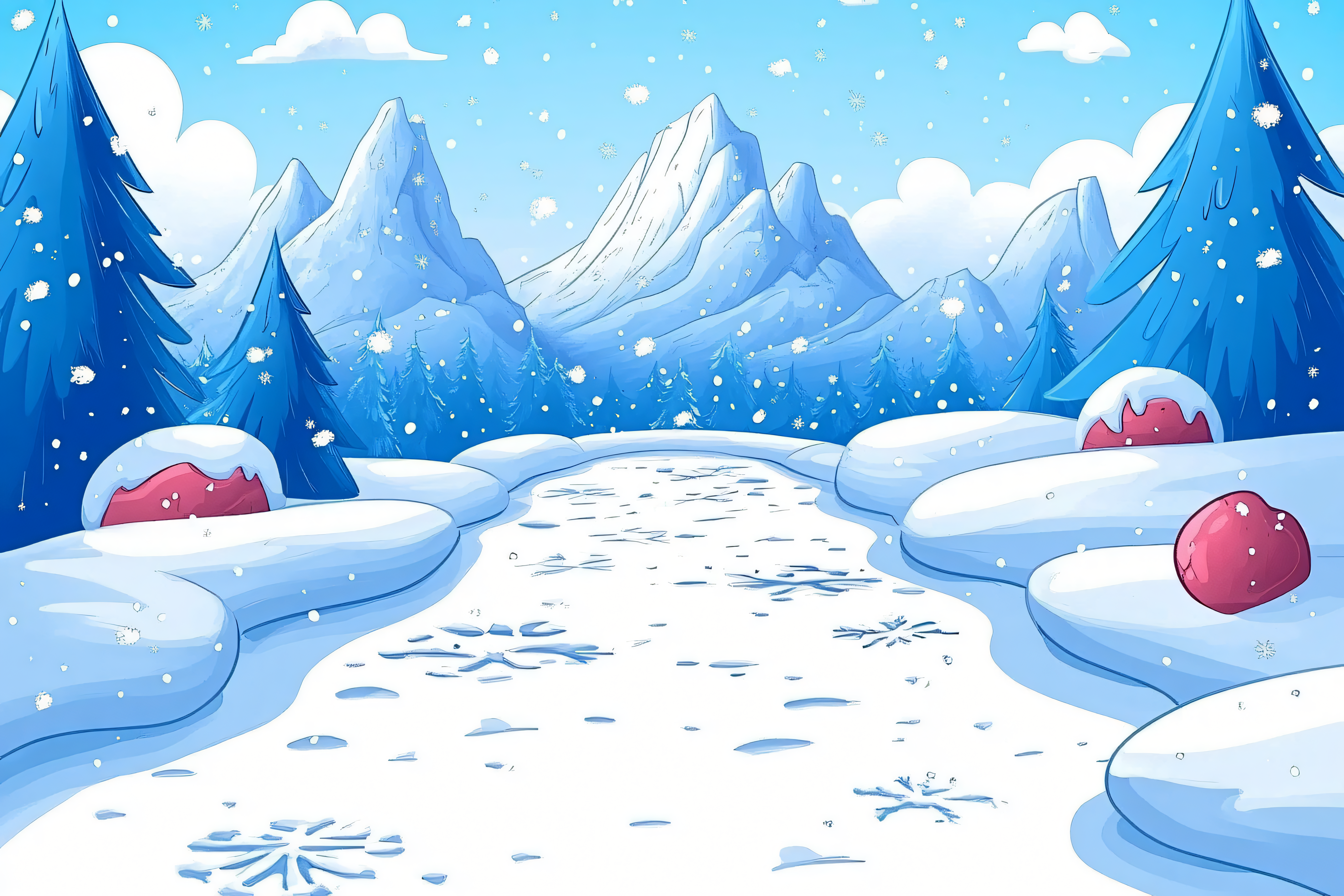 Winter Wonderland Landscape