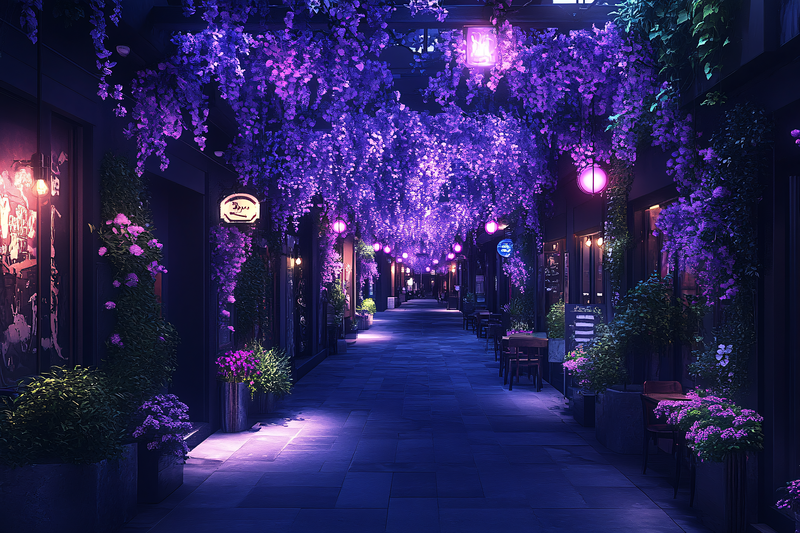 Wisteria Lane at Night