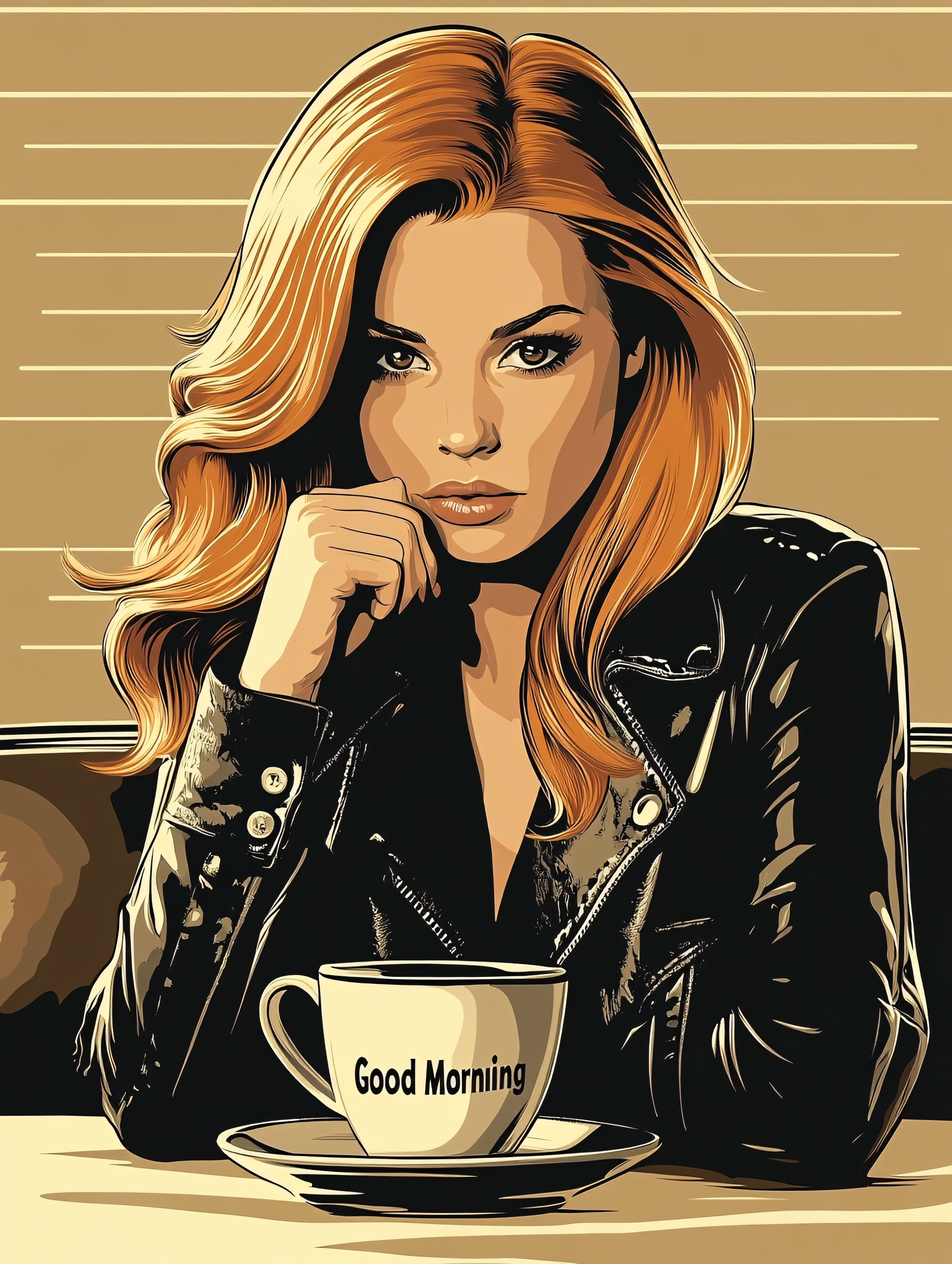 Woman Enjoying Morning Coffee