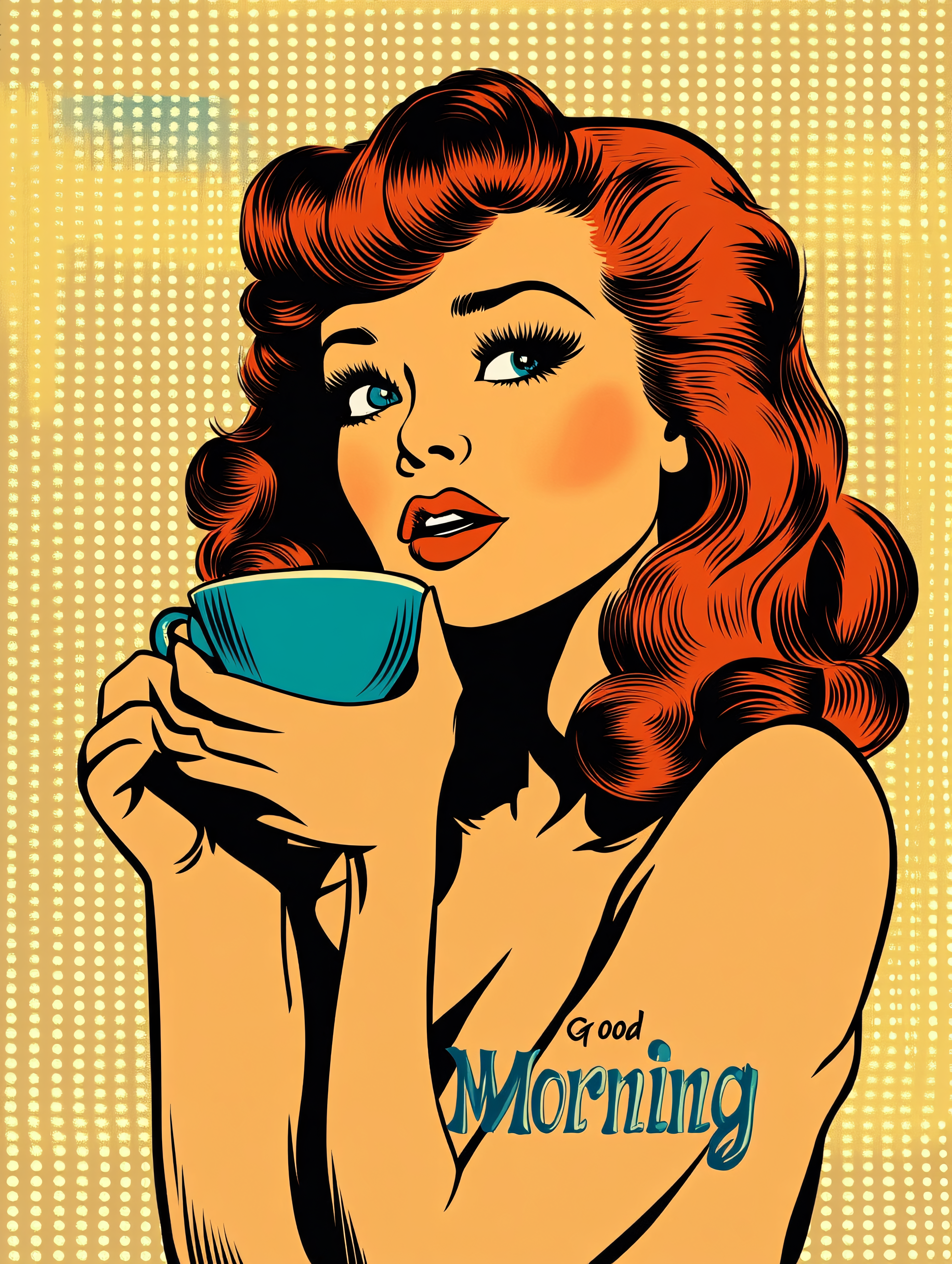 Woman Enjoying Morning Coffee