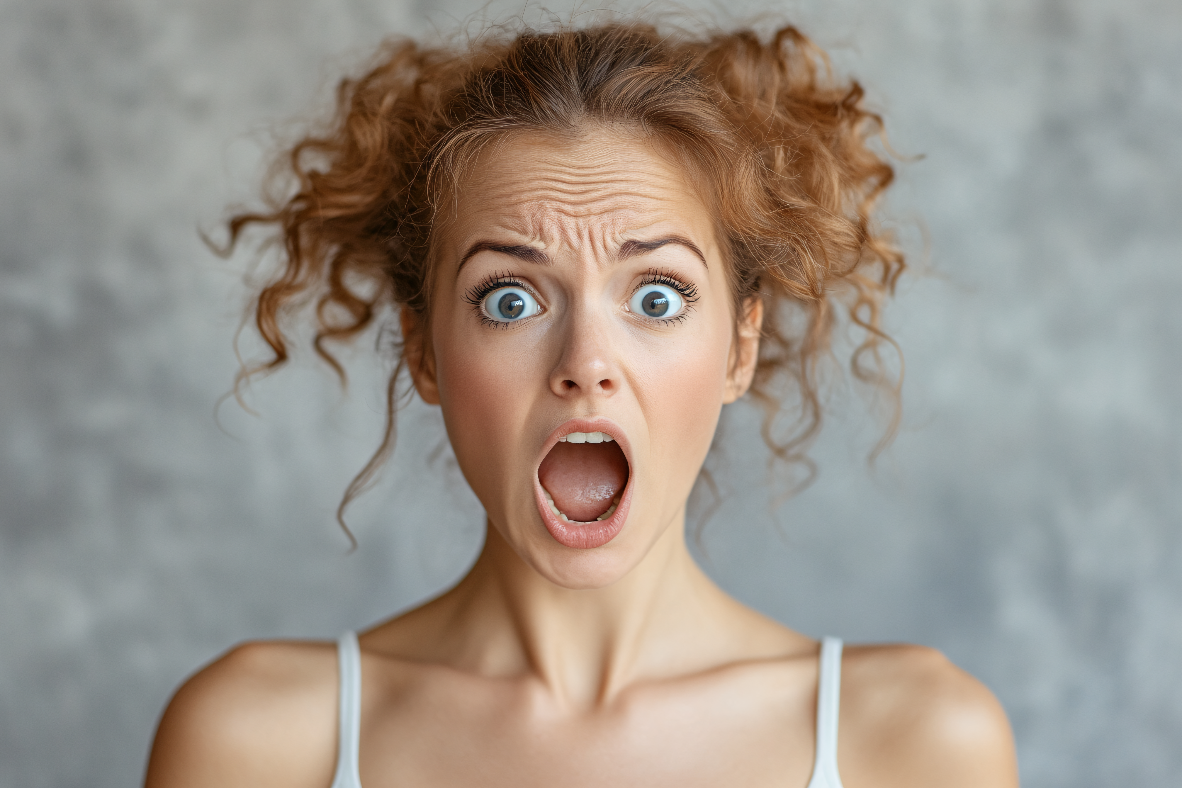 Woman Expressing Shock