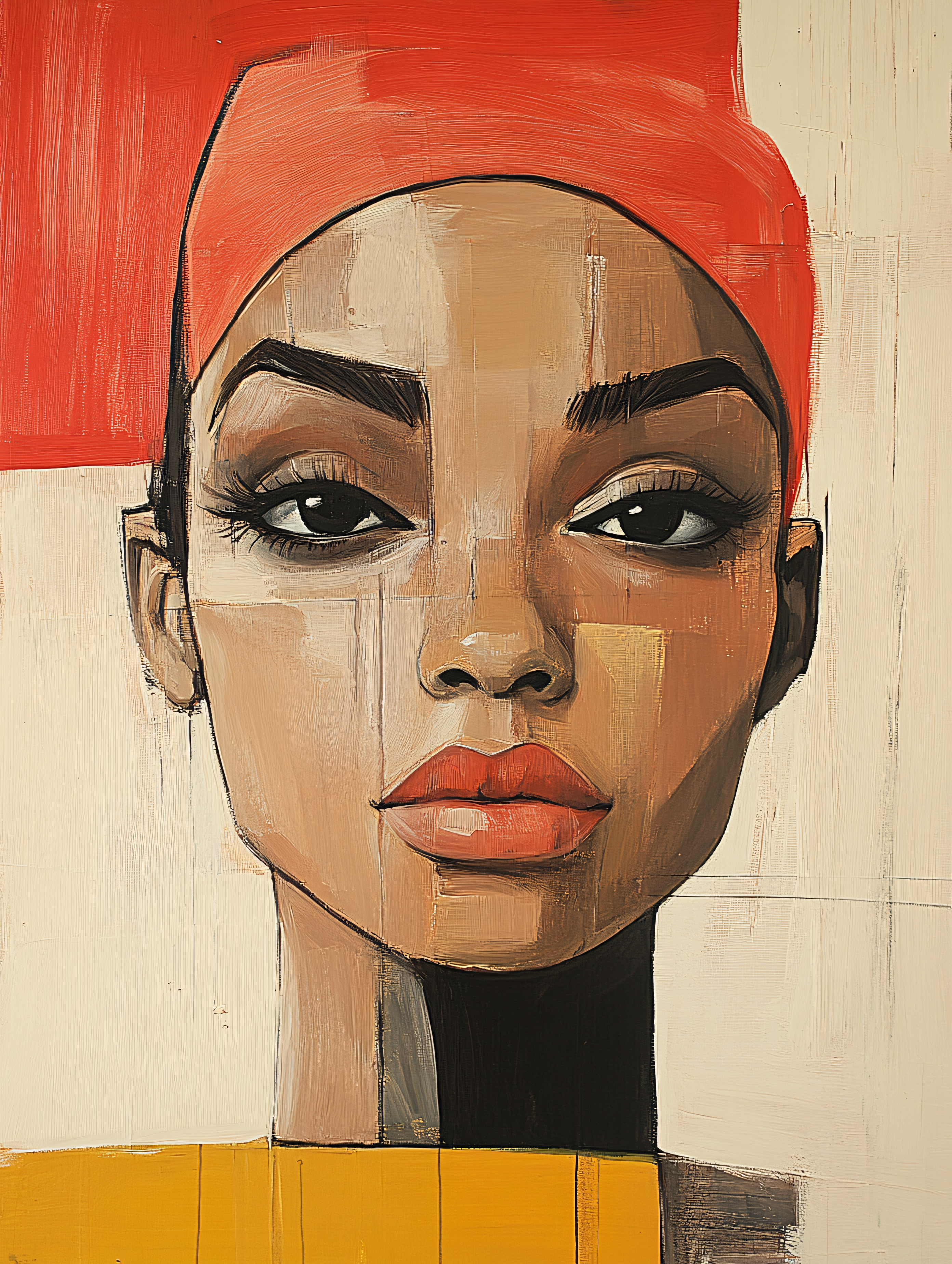 Woman In Red Headscarf