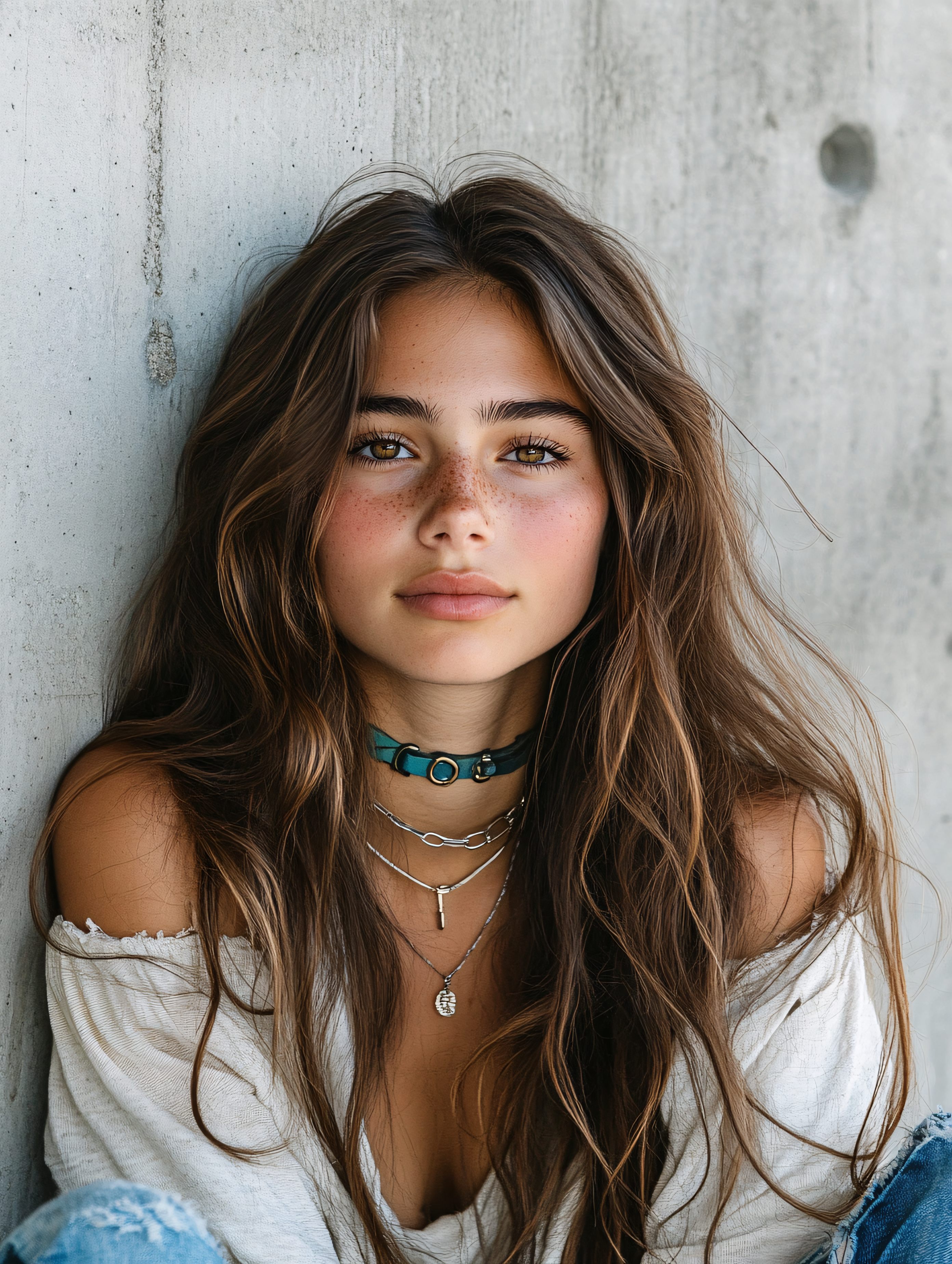 Woman With Freckles