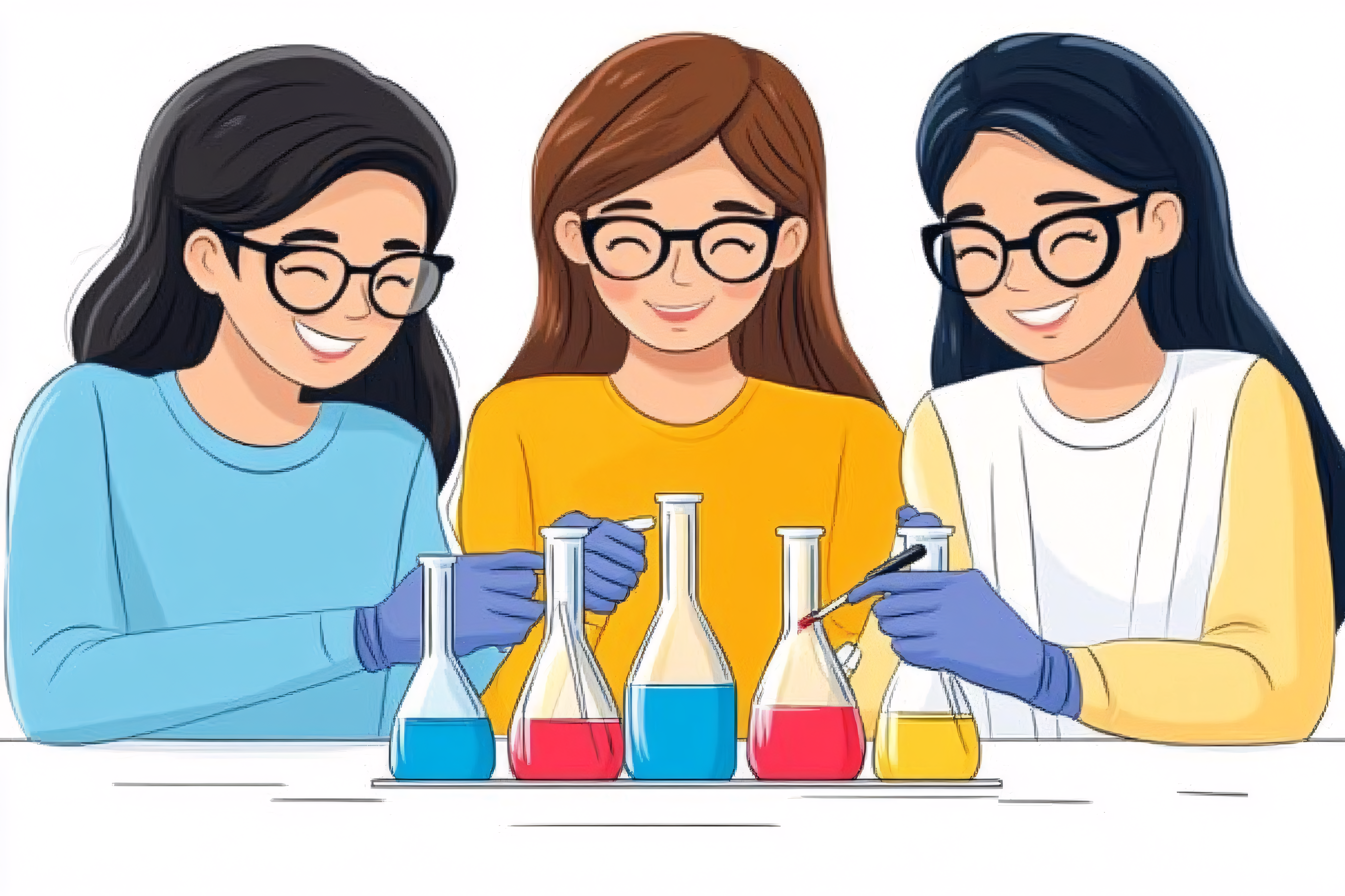 Women Conducting Science Experiment