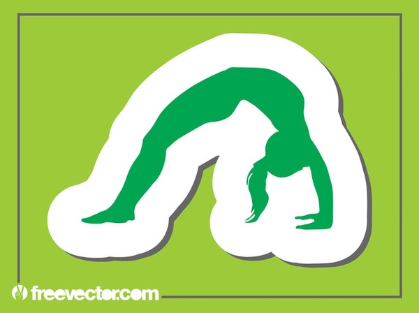 Workout Girl Silhouette Free Vector