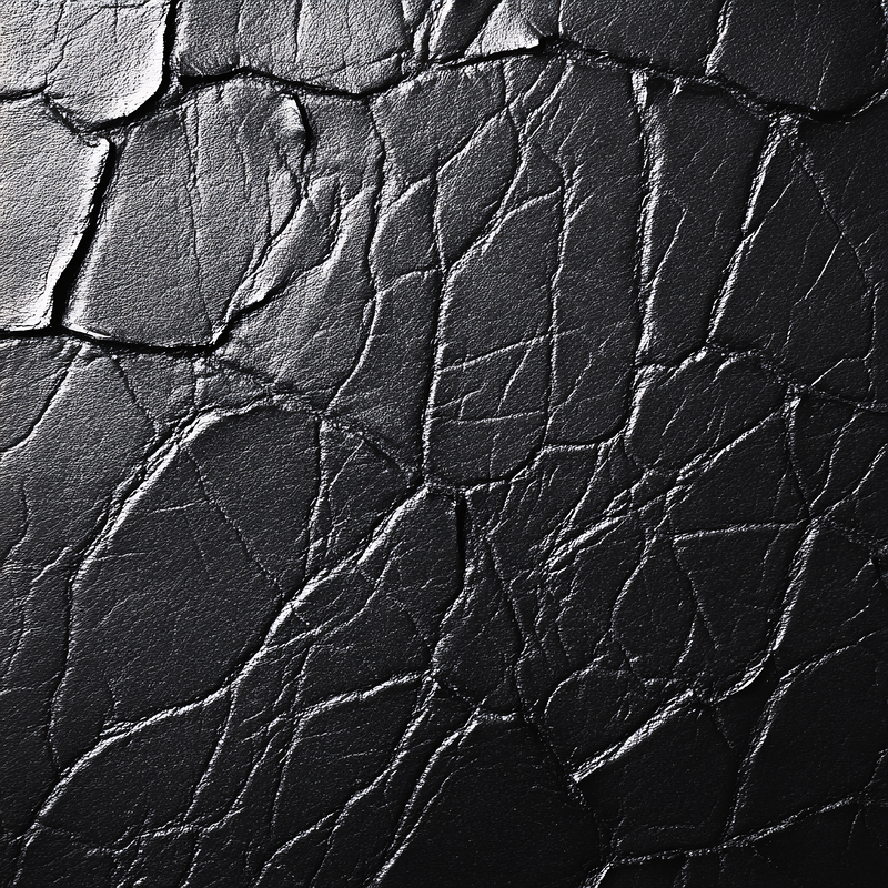 Wrinkled Black Leather Texture