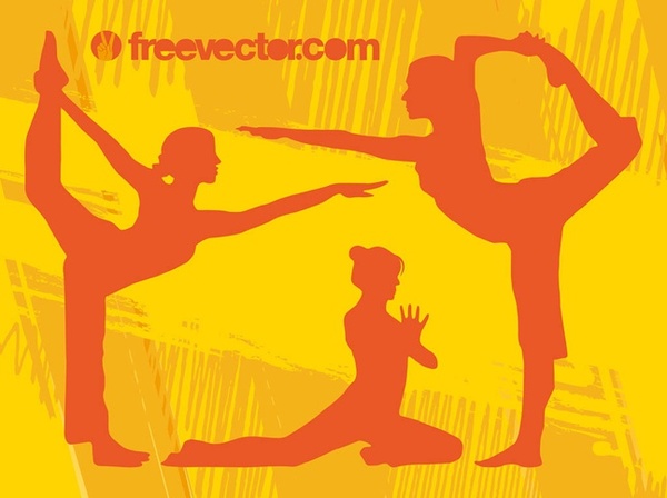 Yoga Girls Free Vector