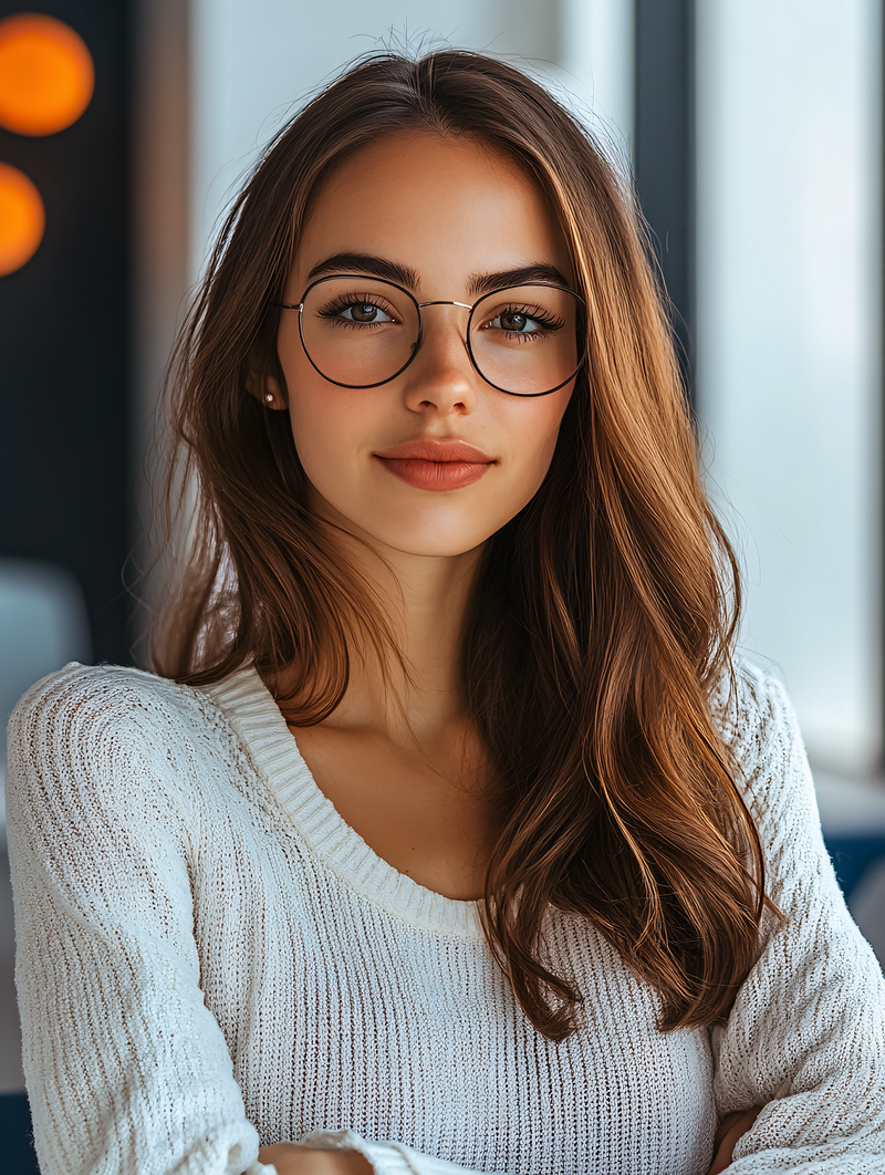 Young Woman In Casual Wear
