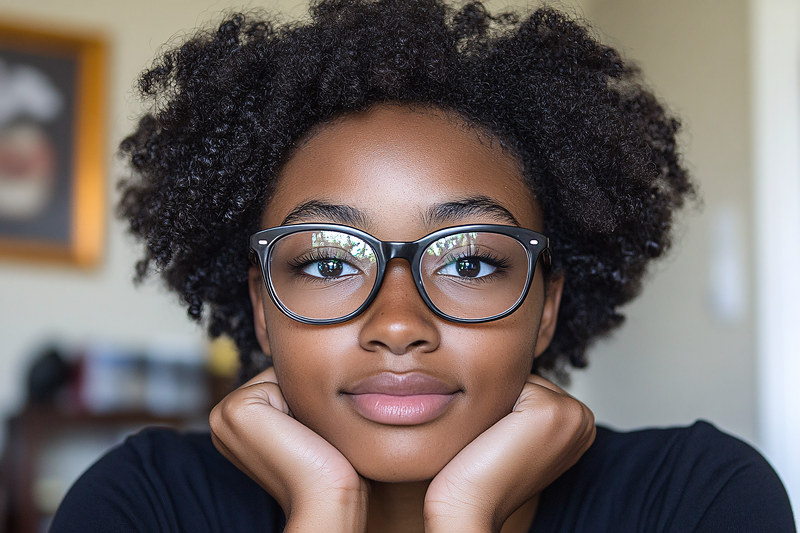 Young Woman with Glasses