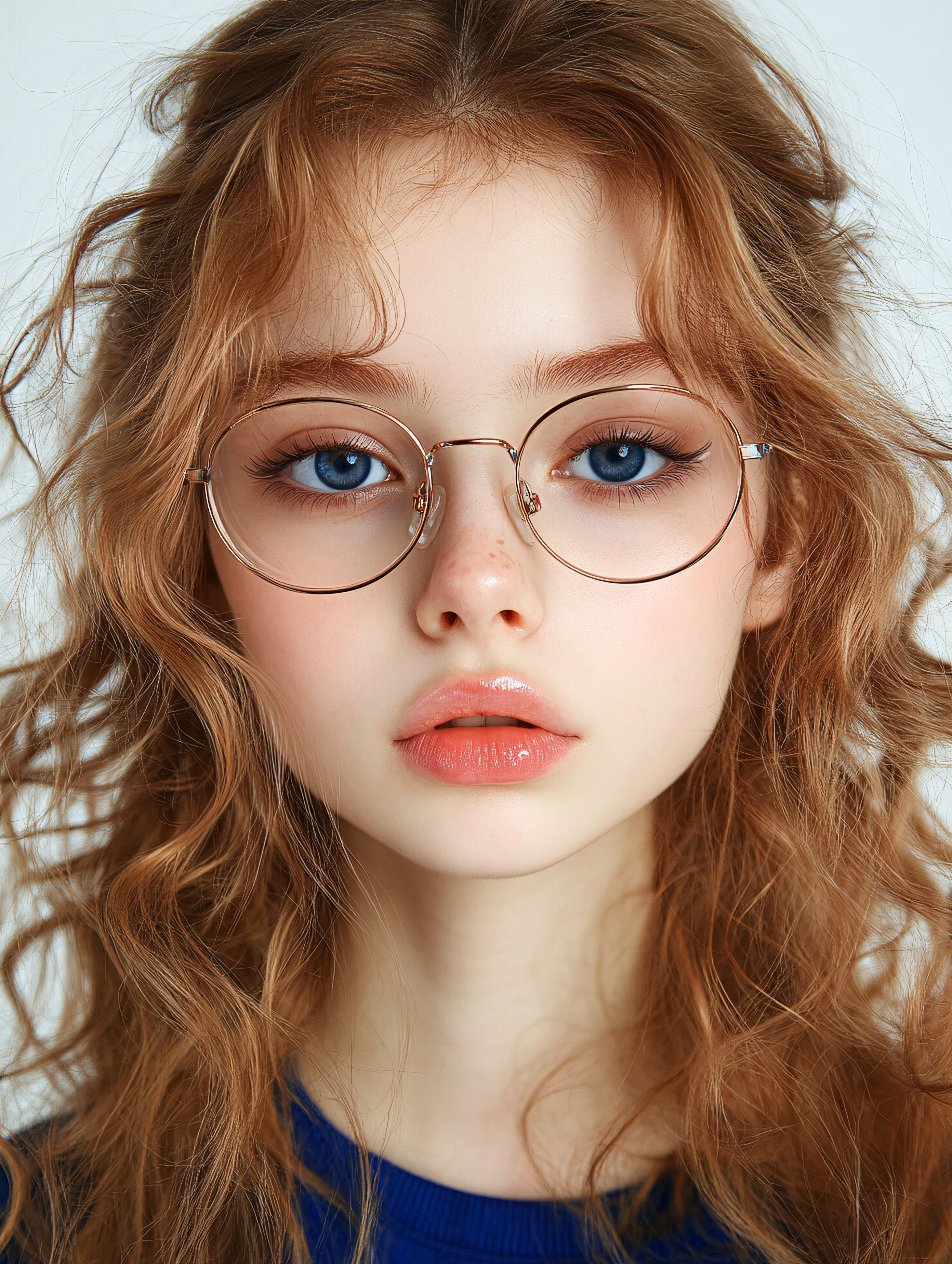 Young Woman with Glasses Portrait