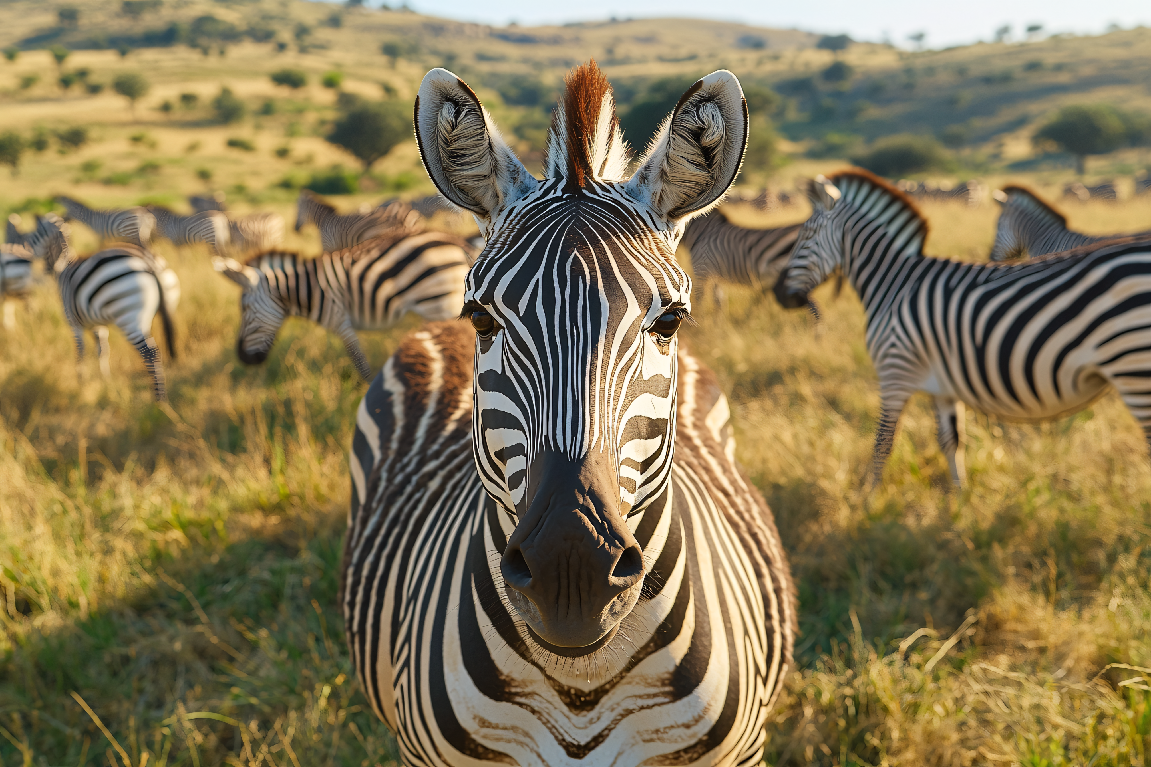 Zebra Close-Up Portrait