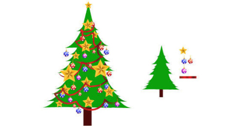 Xmas Tree Vector Art