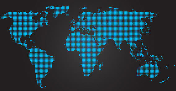 Dotted World Map