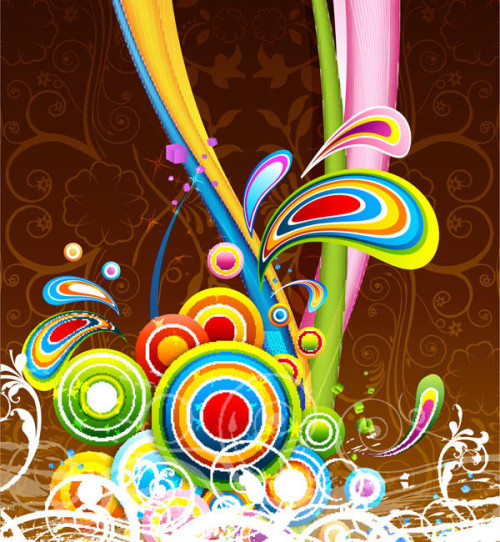 Floral Colorful Background