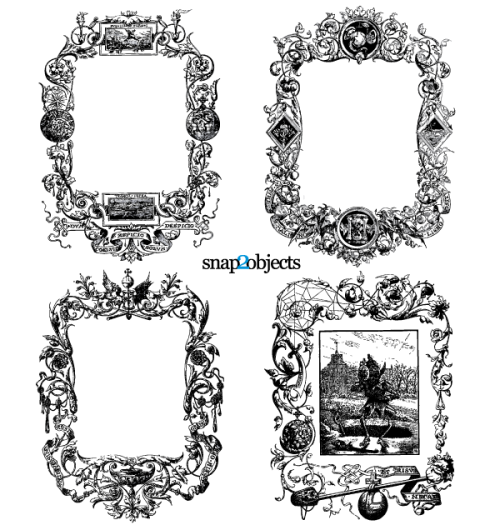 Floral Ornaments Vintage Frames Vector Graphics Free