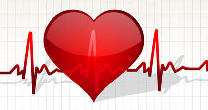 Heart Life Line free vector