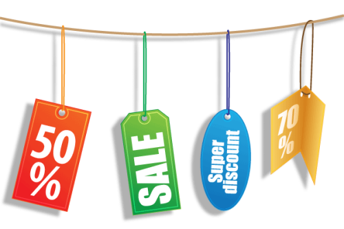 Discount Tags Vector Free