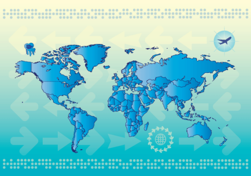 World Map Countries Vector Graphic