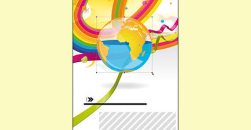 Abstract Background with World Map